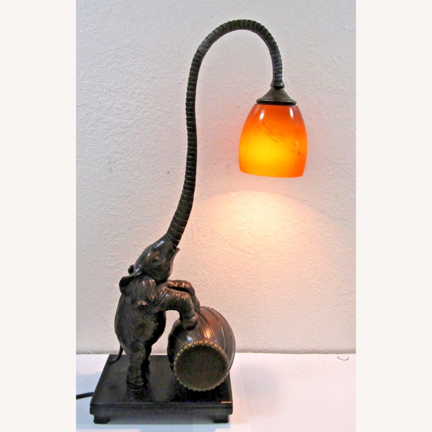 Austin Standing Elephant on Barrel Table Lamp 2007 - image-6