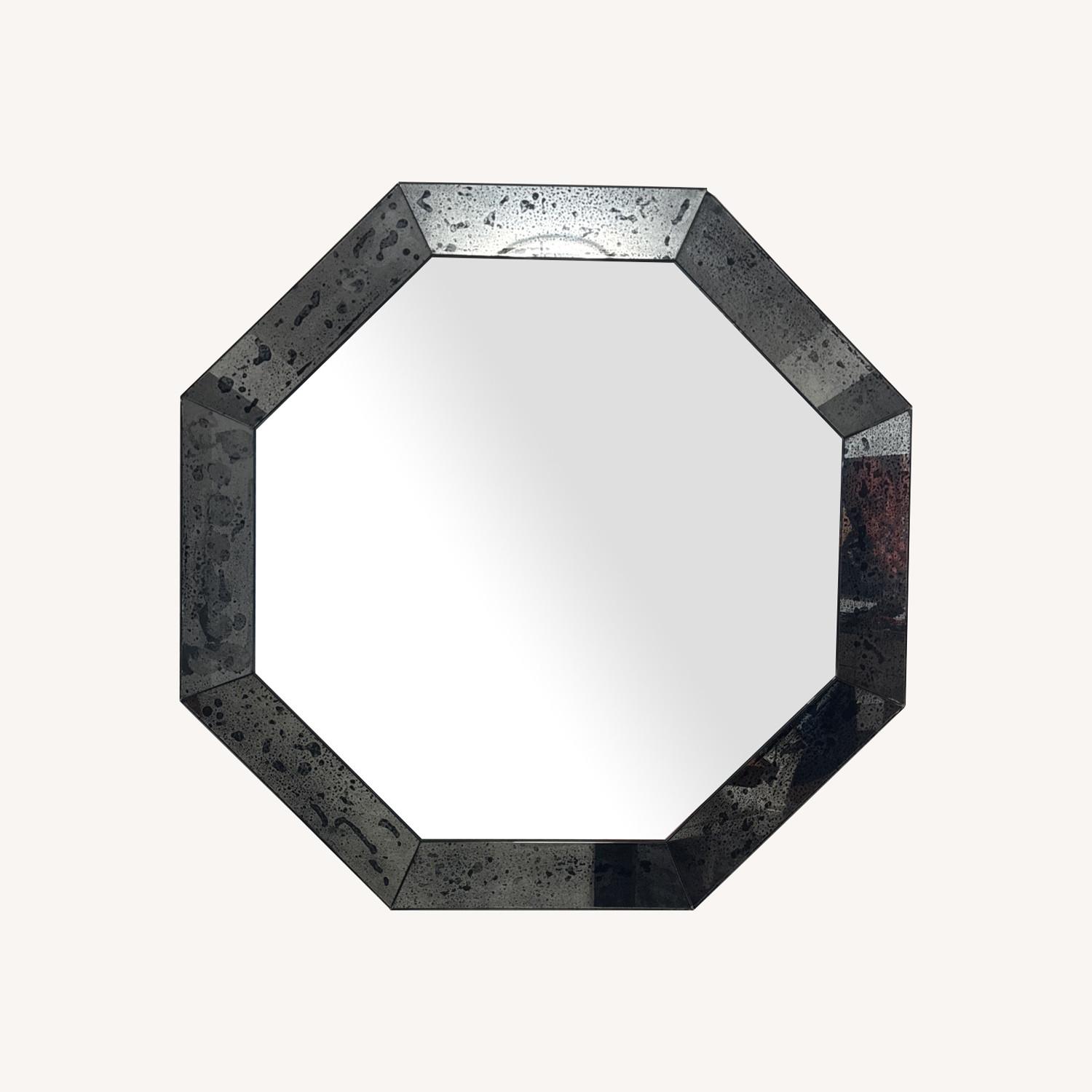 Octagonal Distressed Glass Mirror - image-0