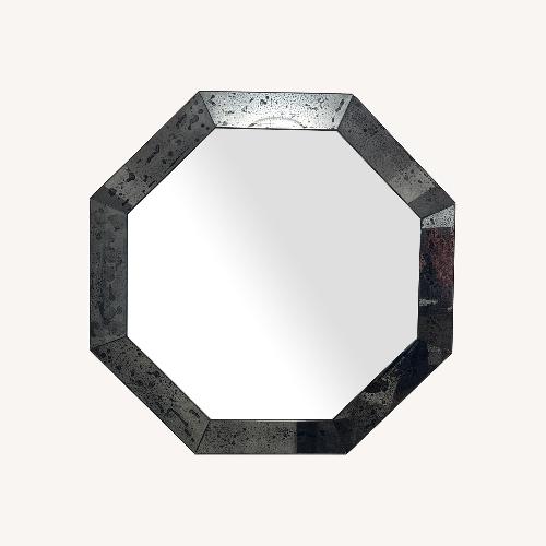 Used Octagonal Distressed Glass Mirror for sale on AptDeco