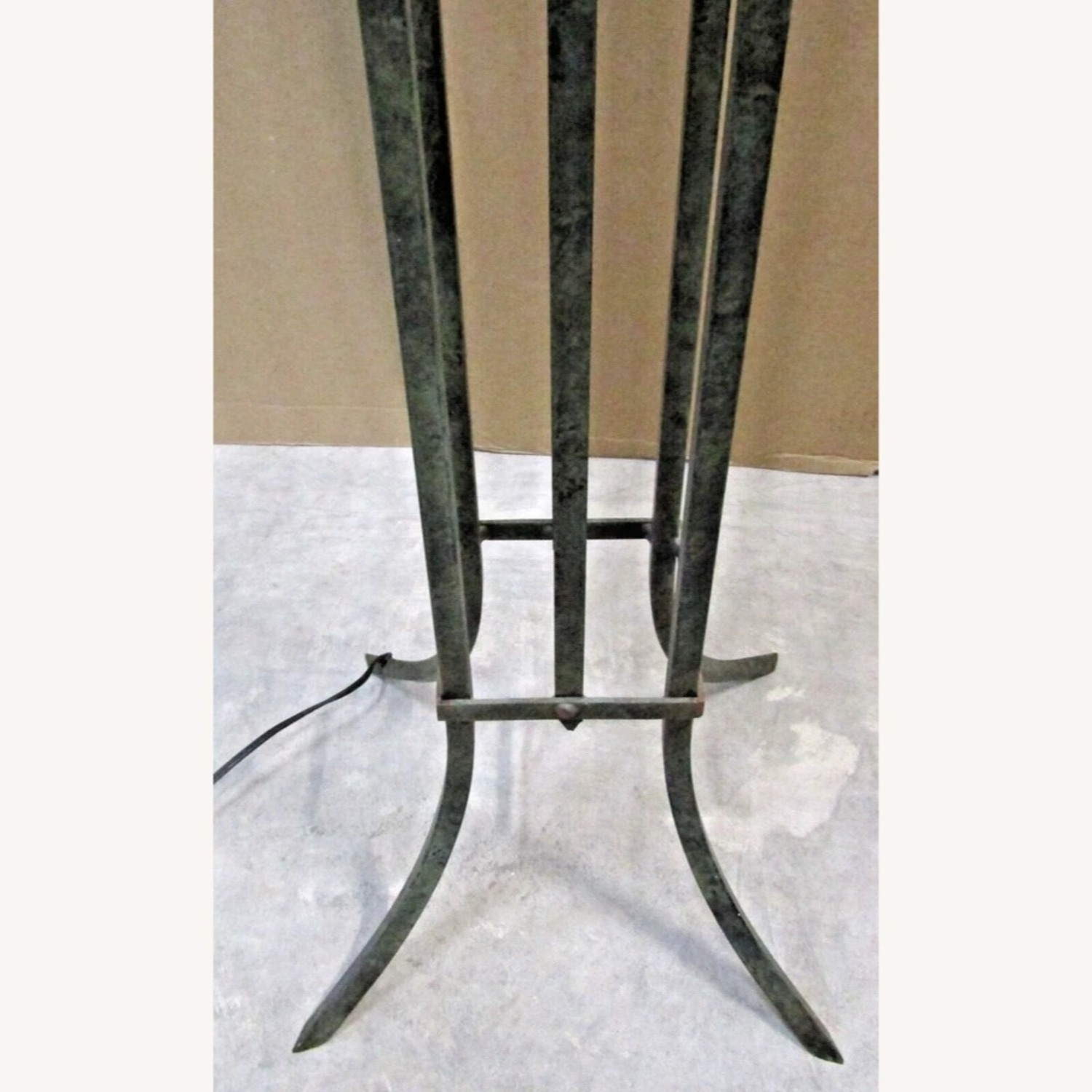 Craftsman Metal and Mica Torchier Floor Lamp - image-5