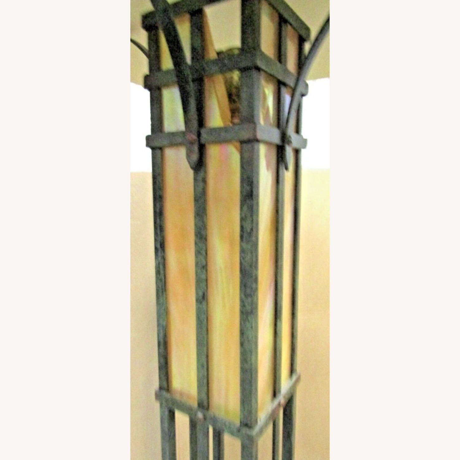 Craftsman Metal and Mica Torchier Floor Lamp - image-8