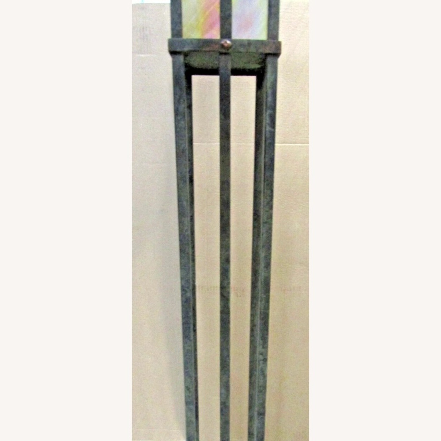 Craftsman Metal and Mica Torchier Floor Lamp - image-4