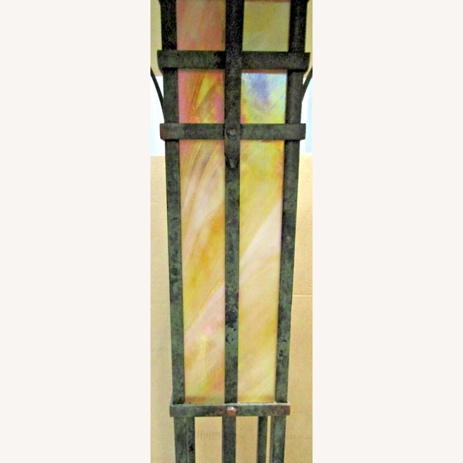 Craftsman Metal and Mica Torchier Floor Lamp - image-3