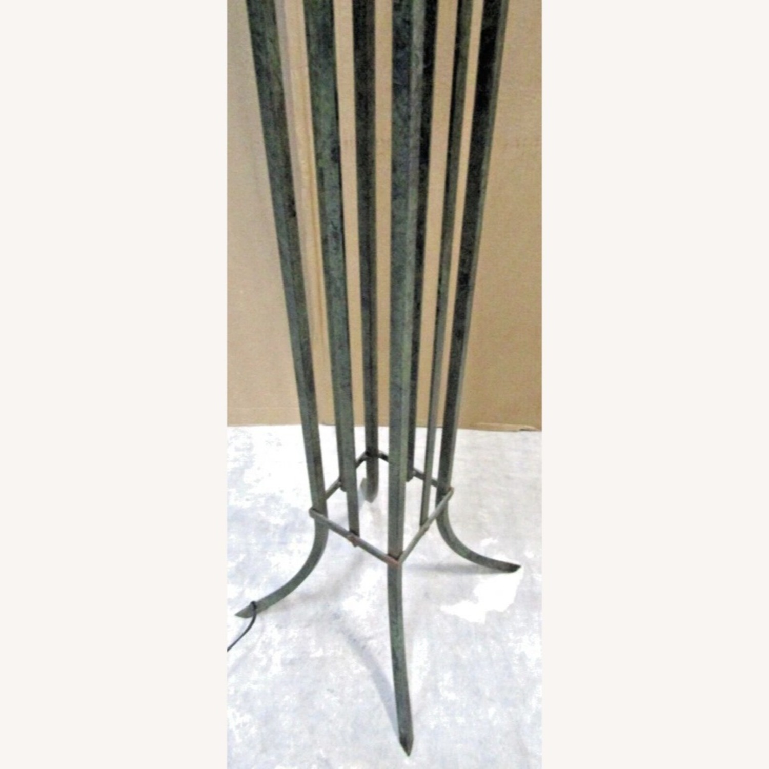 Craftsman Metal and Mica Torchier Floor Lamp - image-7