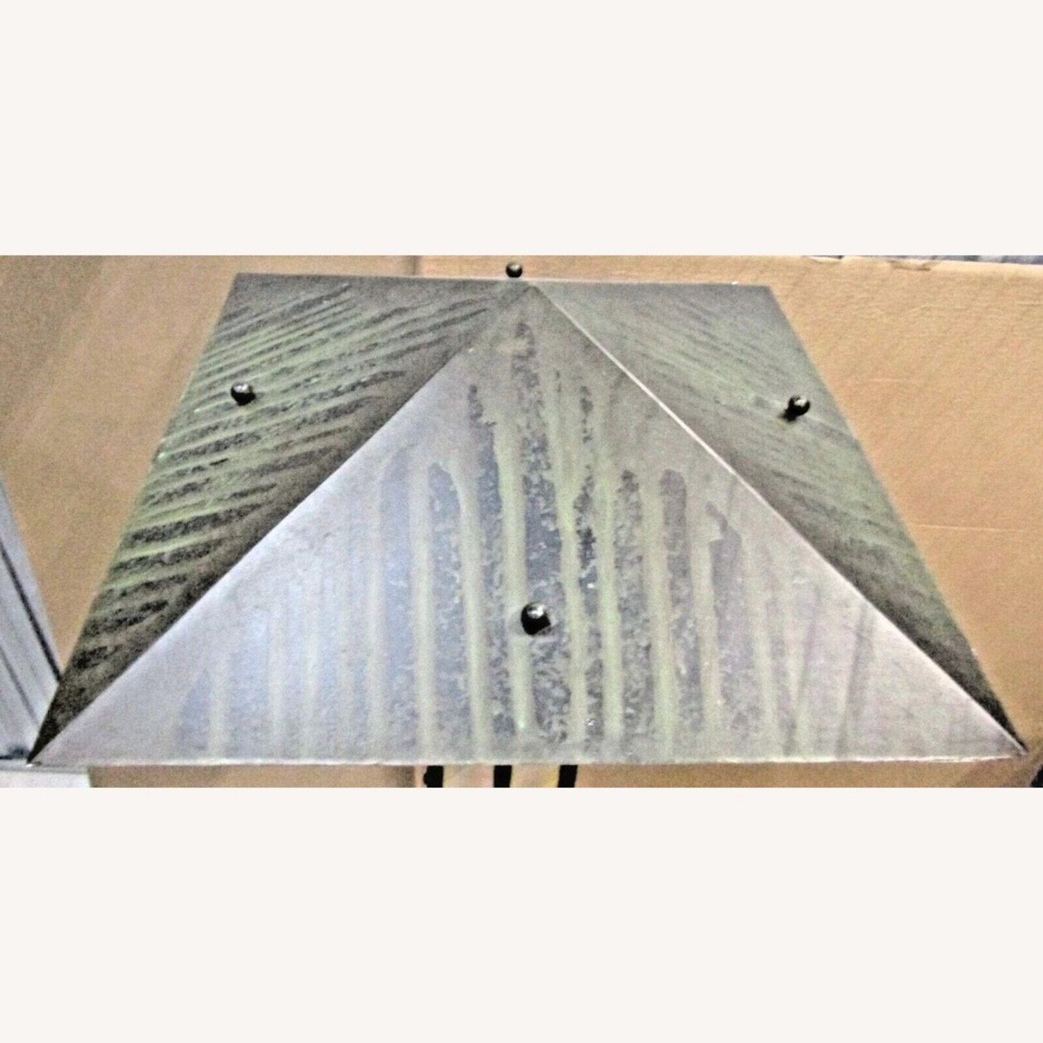 Craftsman Metal and Mica Torchier Floor Lamp - image-2