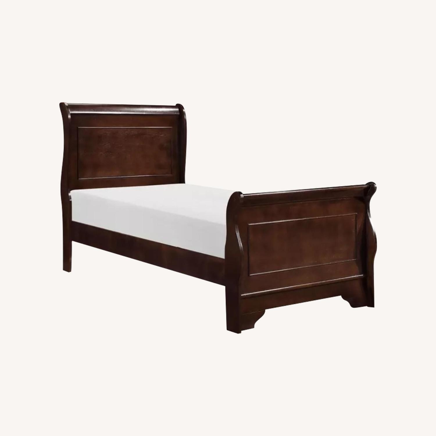 Twin Bed With Bed Frame - image-0