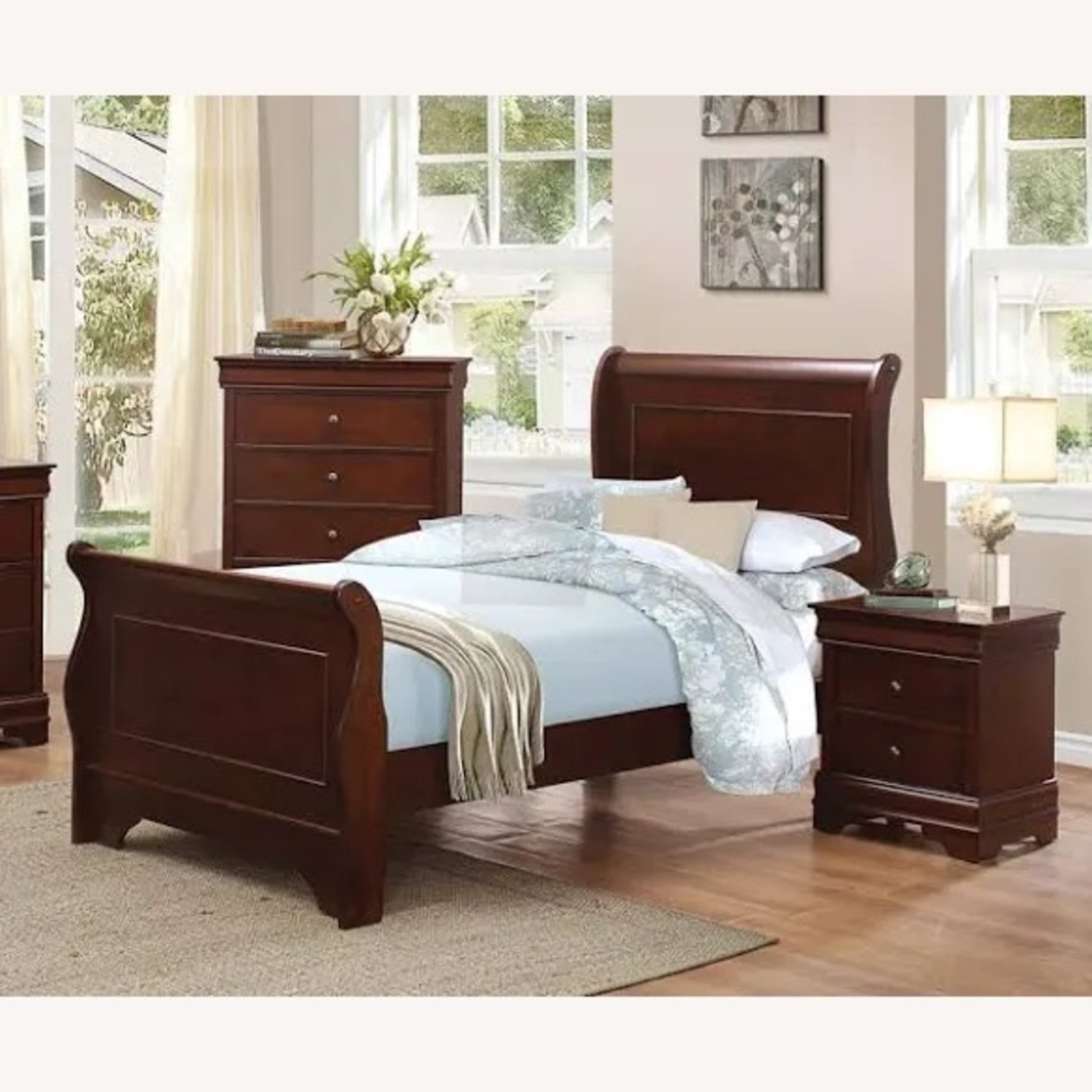 Twin Bed With Bed Frame - image-1