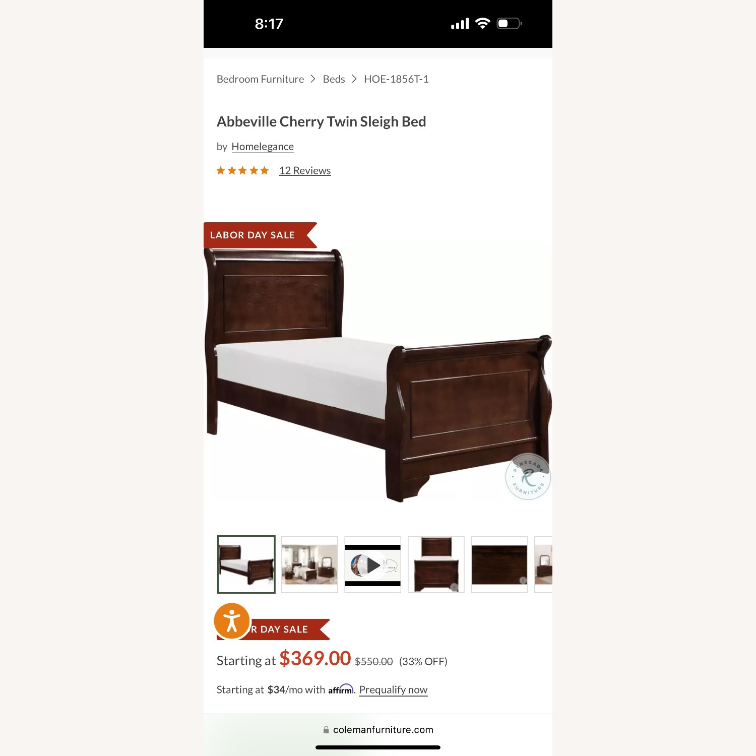 Twin Bed With Bed Frame - image-3