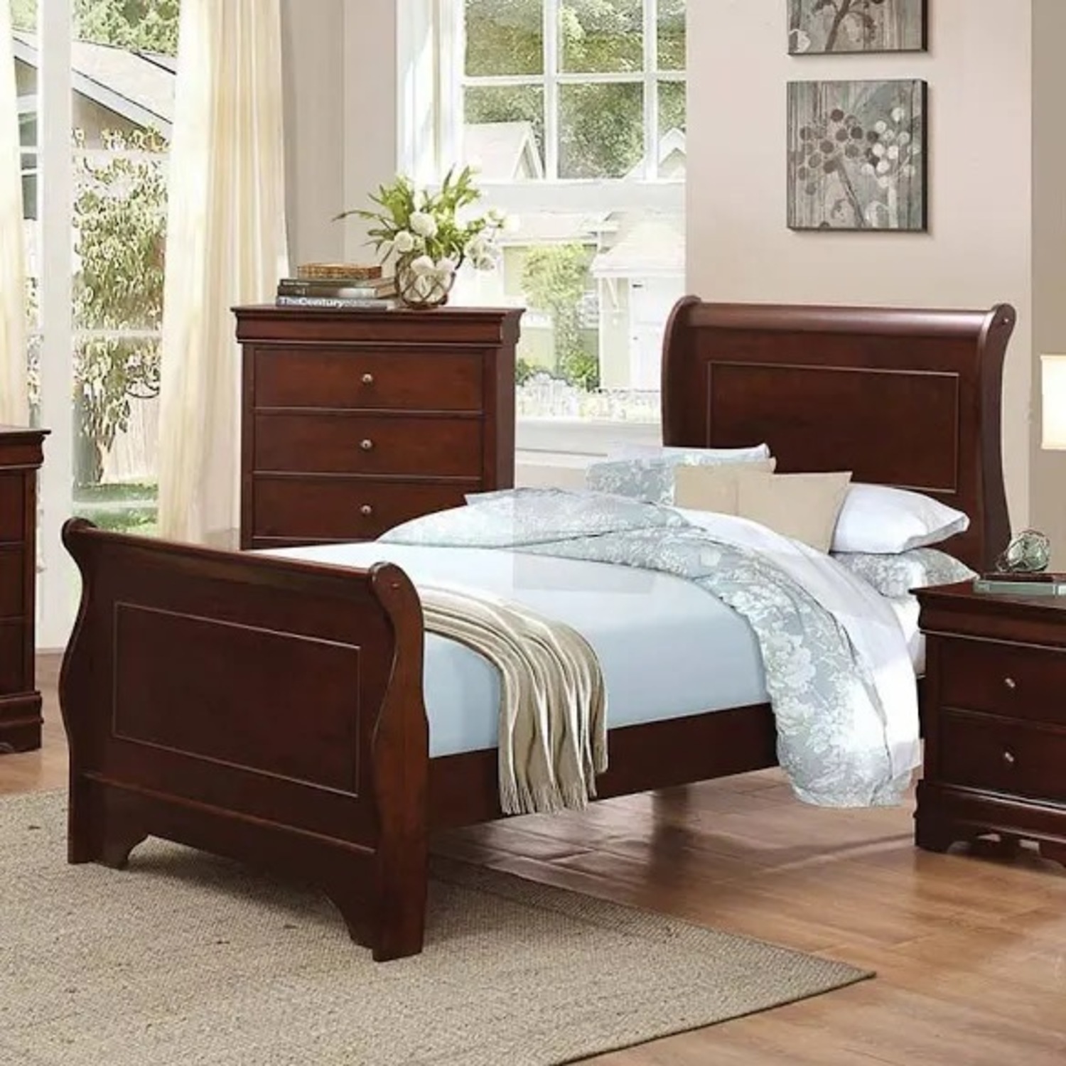 Twin Bed With Bed Frame - image-2