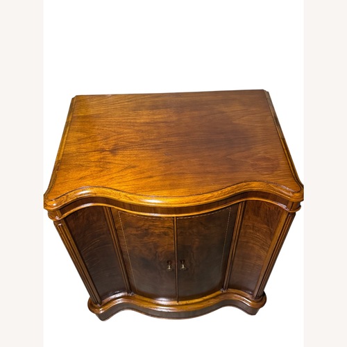 Used Vintage Art Deco Burled Wood Cabinet with Inlay  for sale on AptDeco