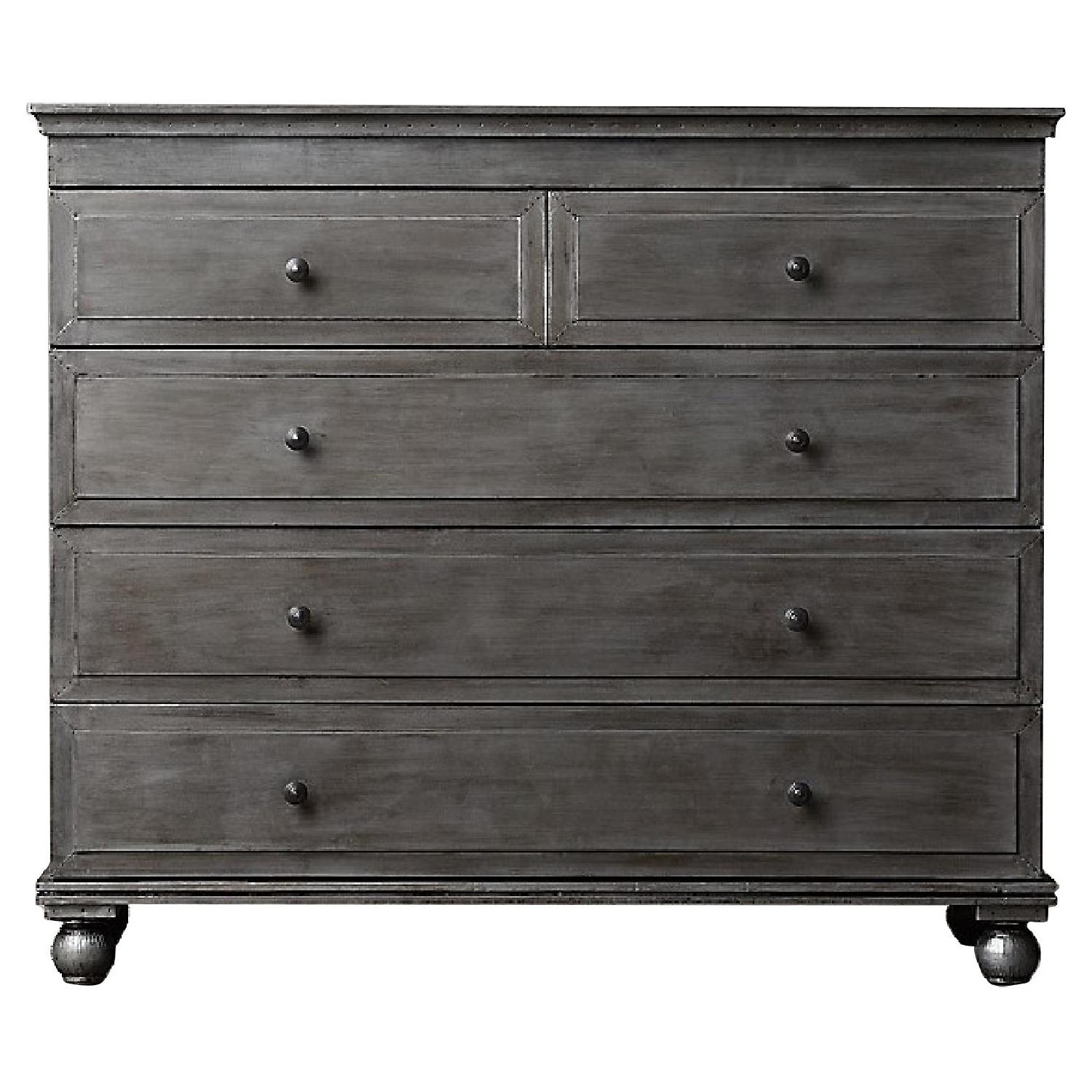 RH Annecy Metal Wrapped 5 Drawer Dresser - image-0