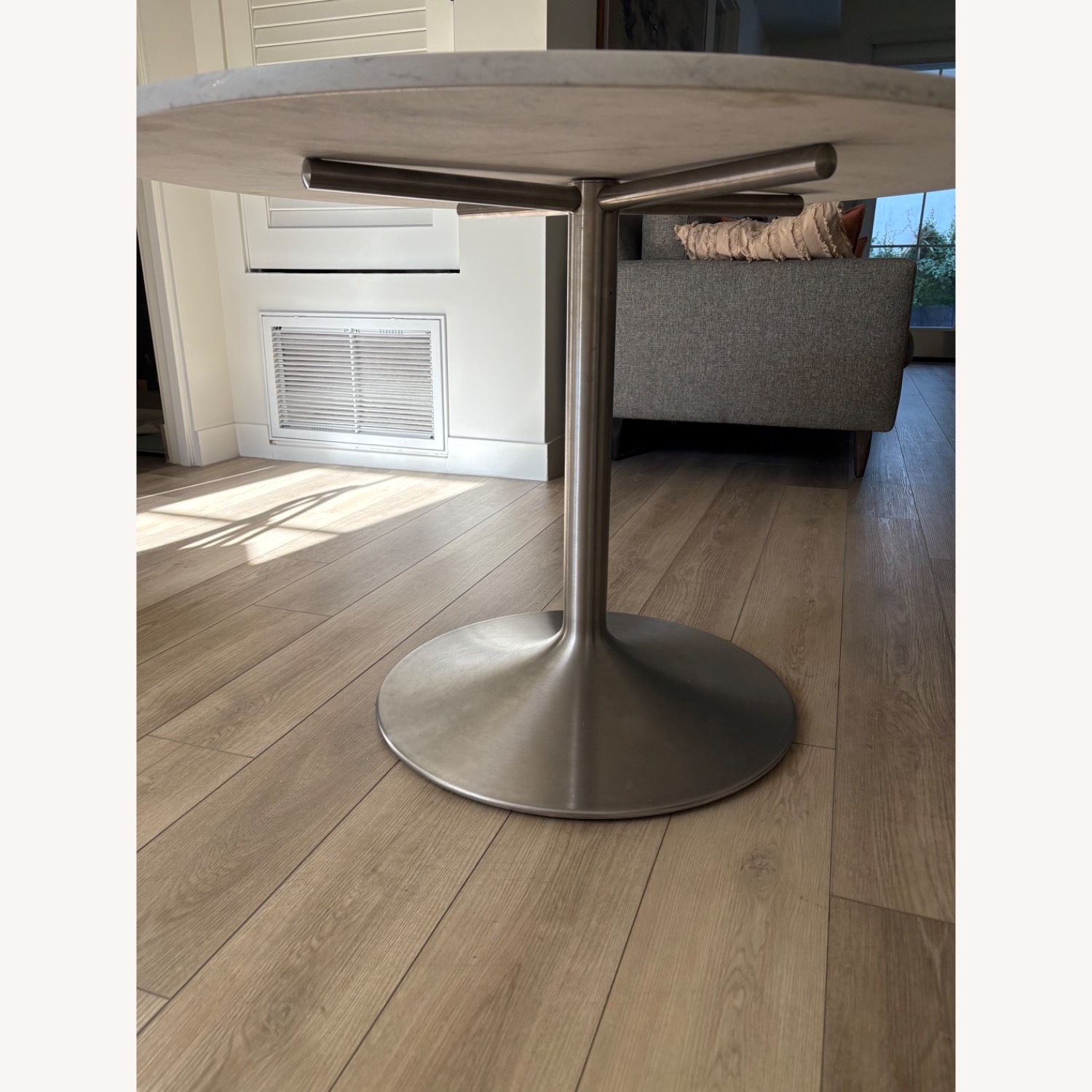 Room & Board Aria White Marble Tulip Dining Table - image-3