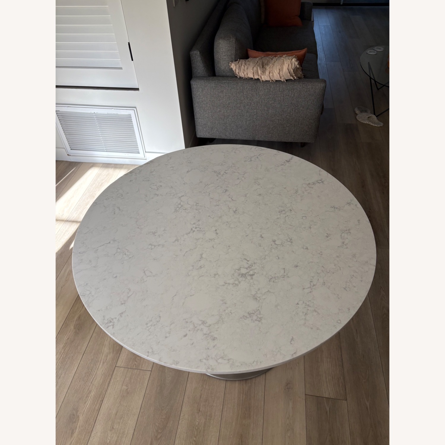 Room & Board Aria White Marble Tulip Dining Table - image-2