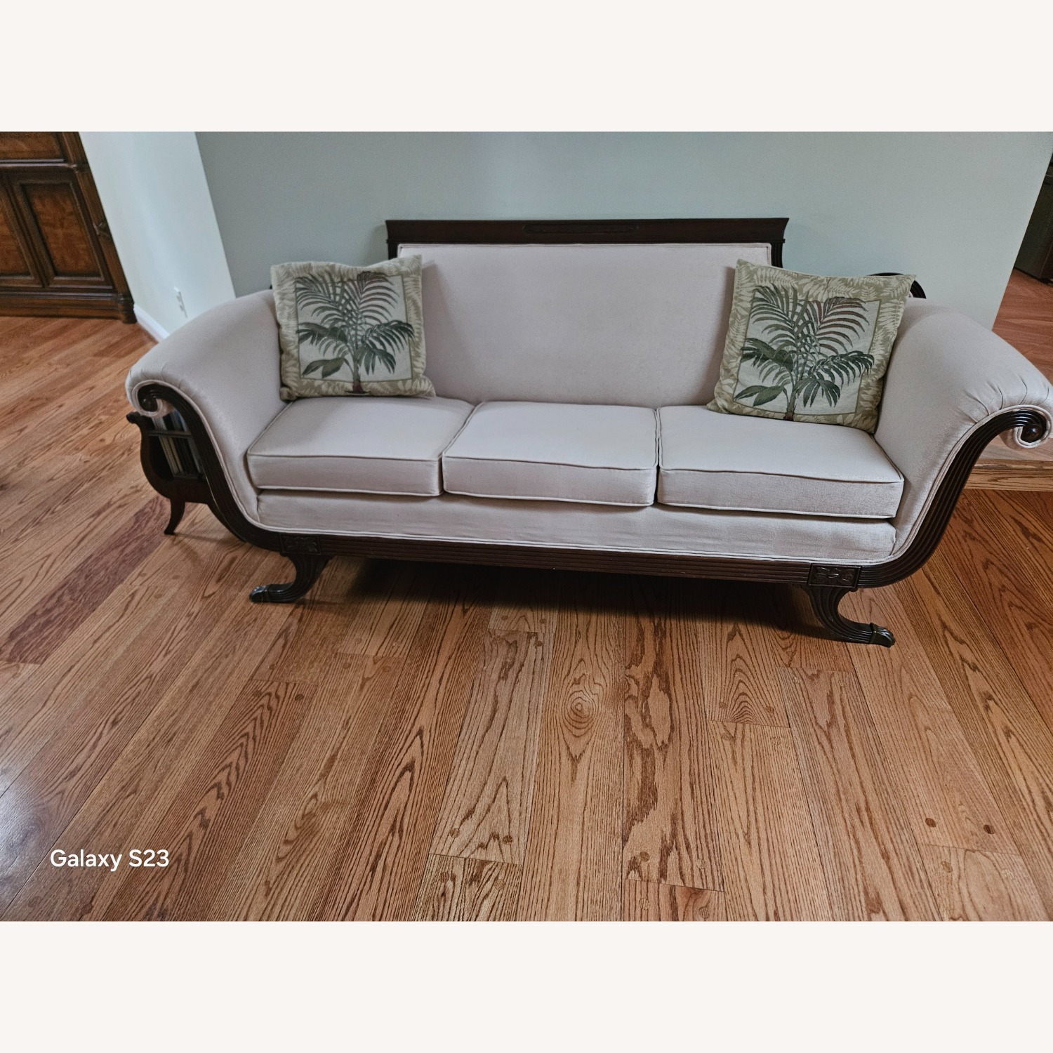 50's Vintage Dunkin-fife style Claw Leg Sofa - image-3