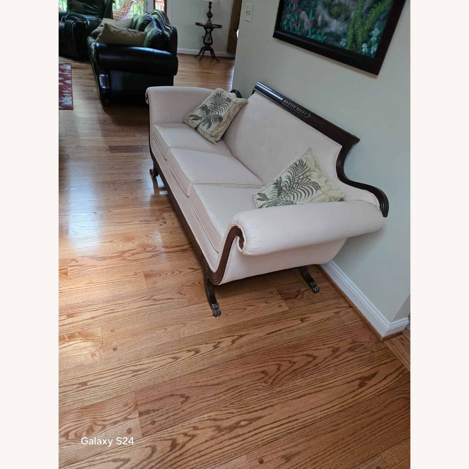 50's Vintage Dunkin-fife style Claw Leg Sofa - image-2