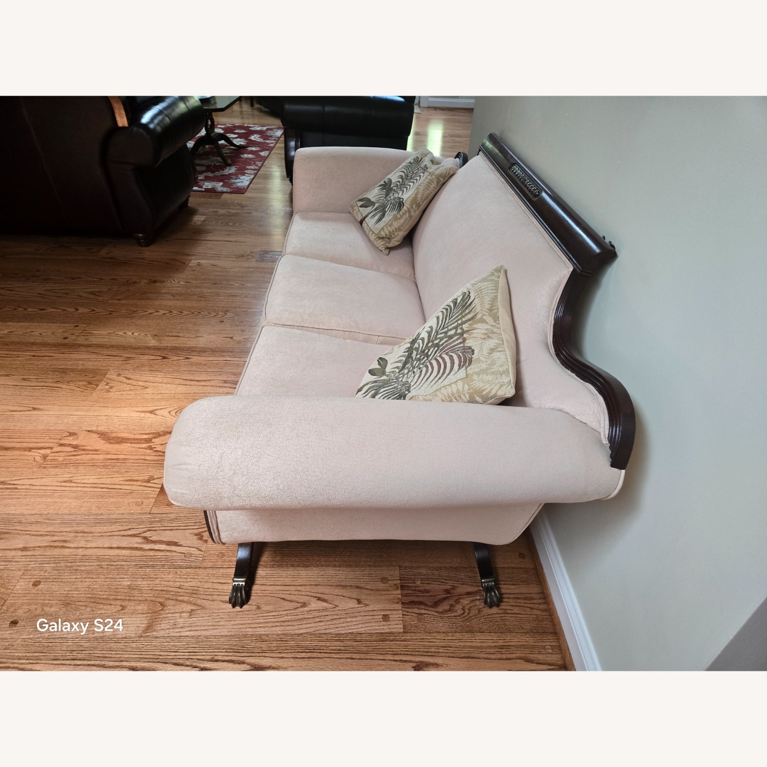 50's Vintage Dunkin-fife style Claw Leg Sofa - image-1