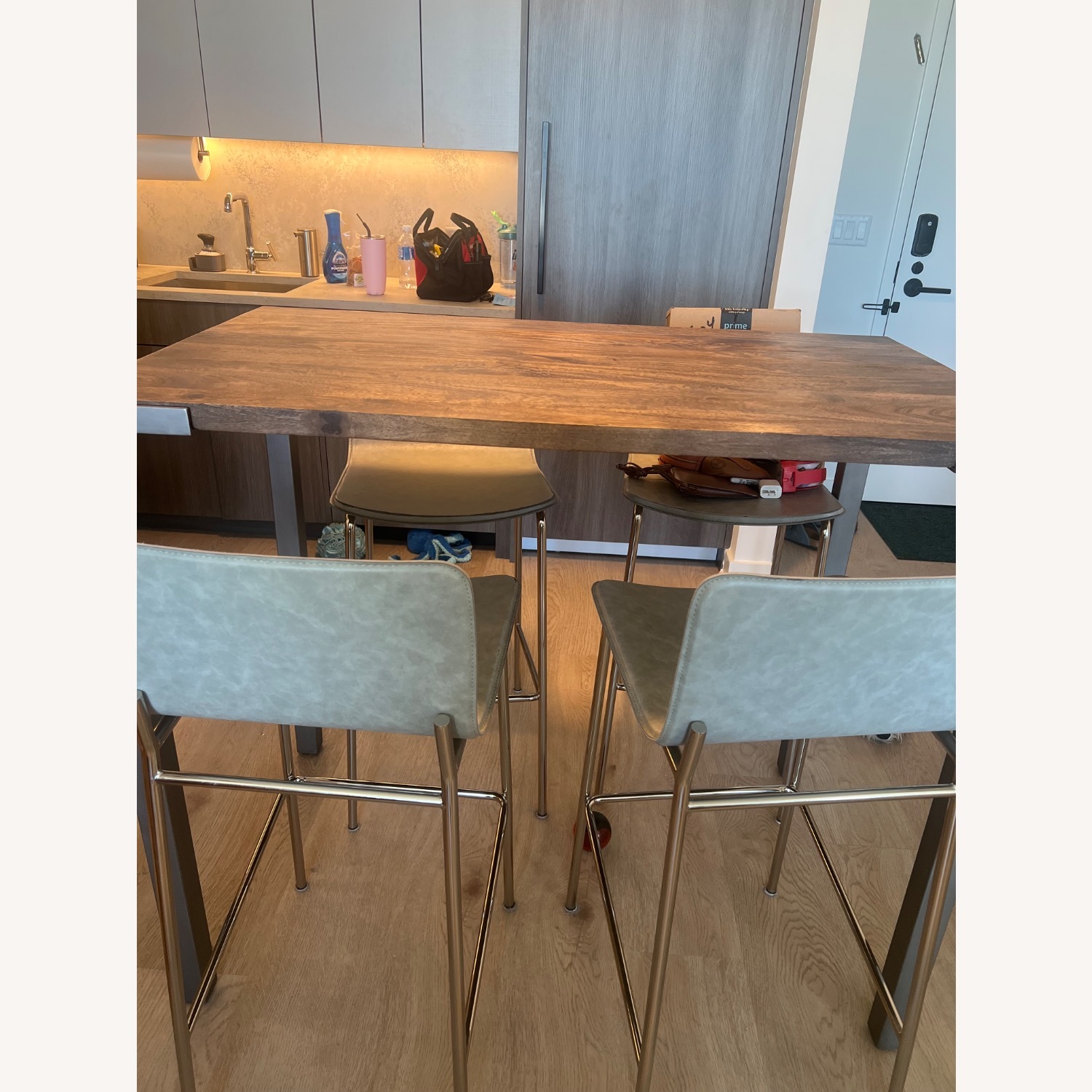 CB2 Dining Table and Stools - image-2