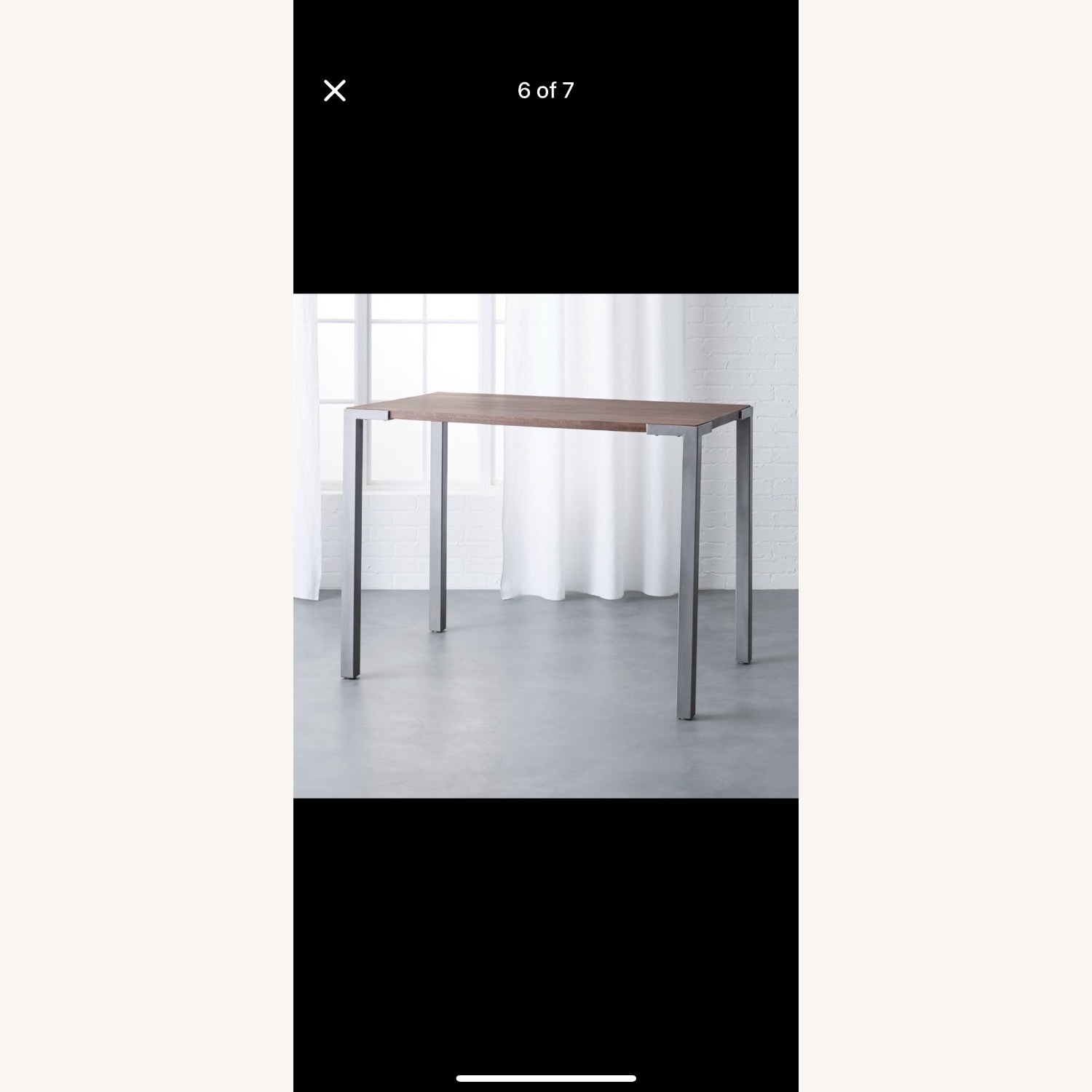CB2 Dining Table and Stools - image-1