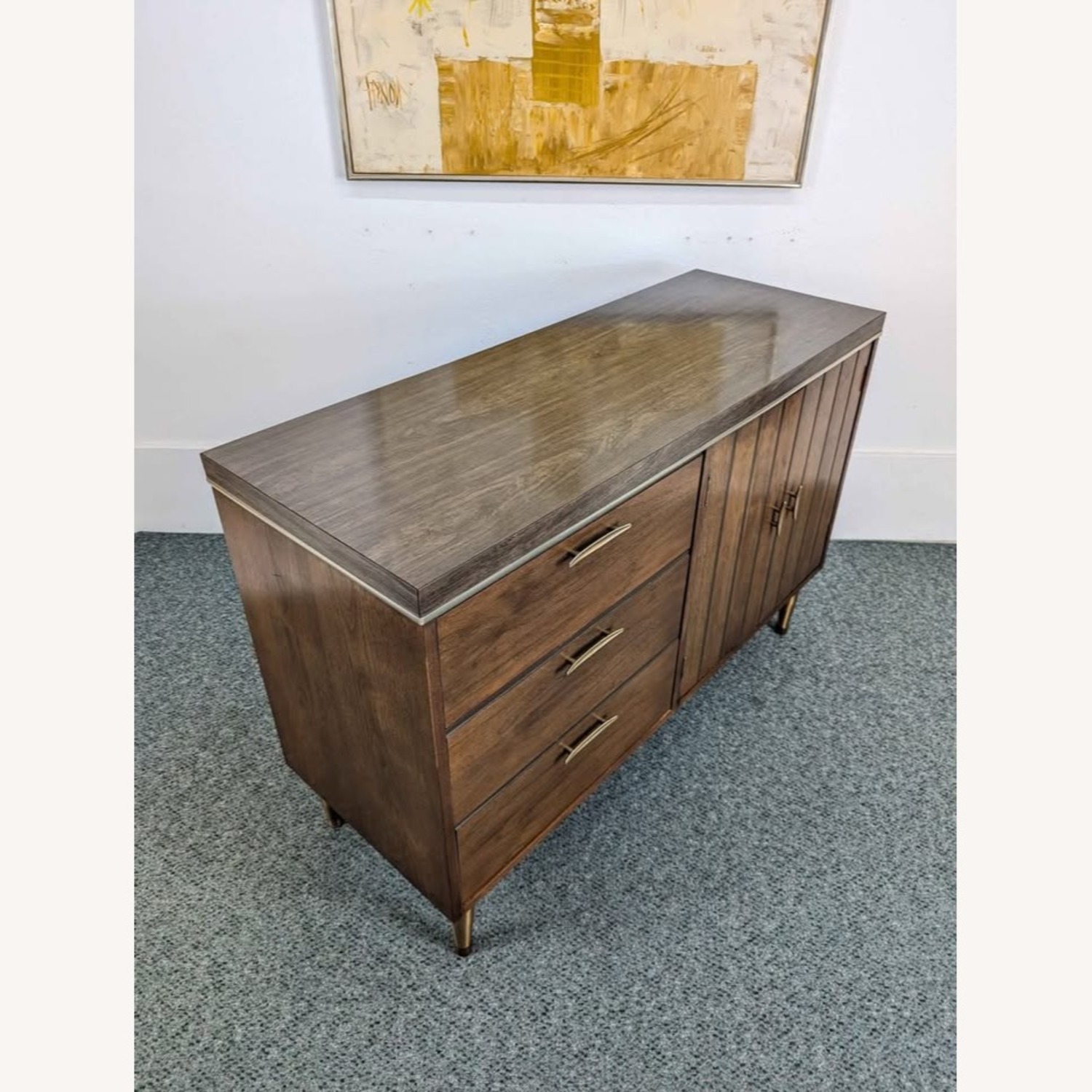 Mid Century Modern Walnut Credenza Buffet - image-6