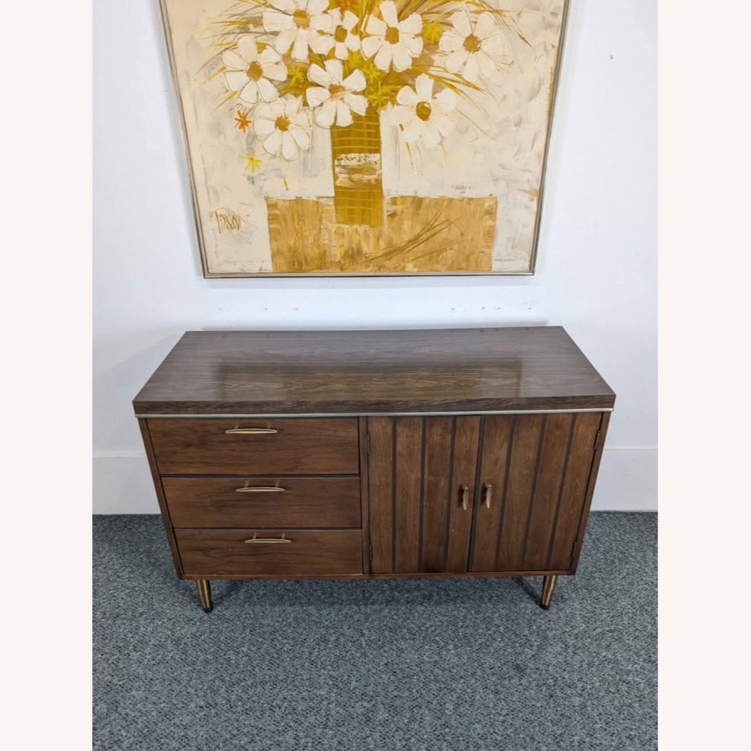 Mid Century Modern Walnut Credenza Buffet - image-5