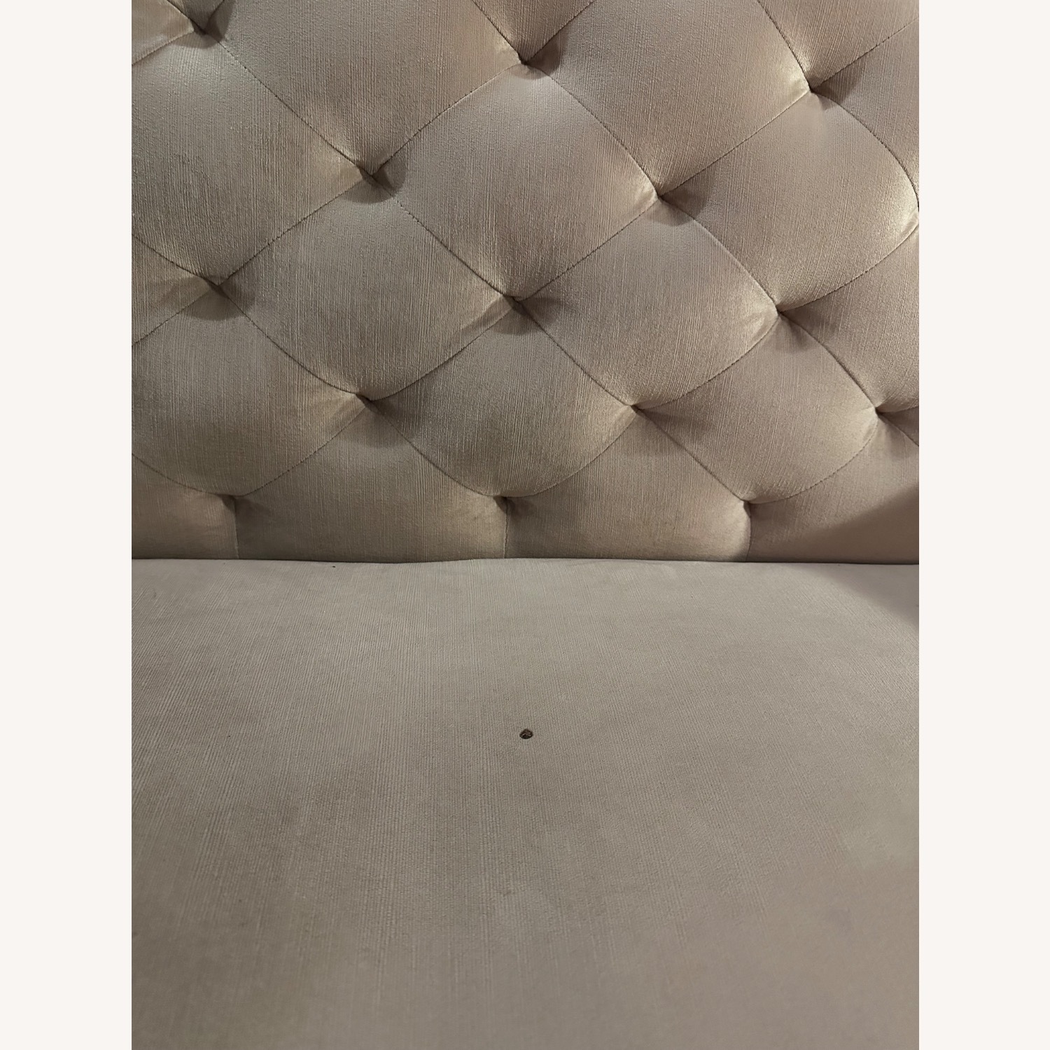 West Elm Elton Settee in Luster Velvet Dusty Blush - image-4