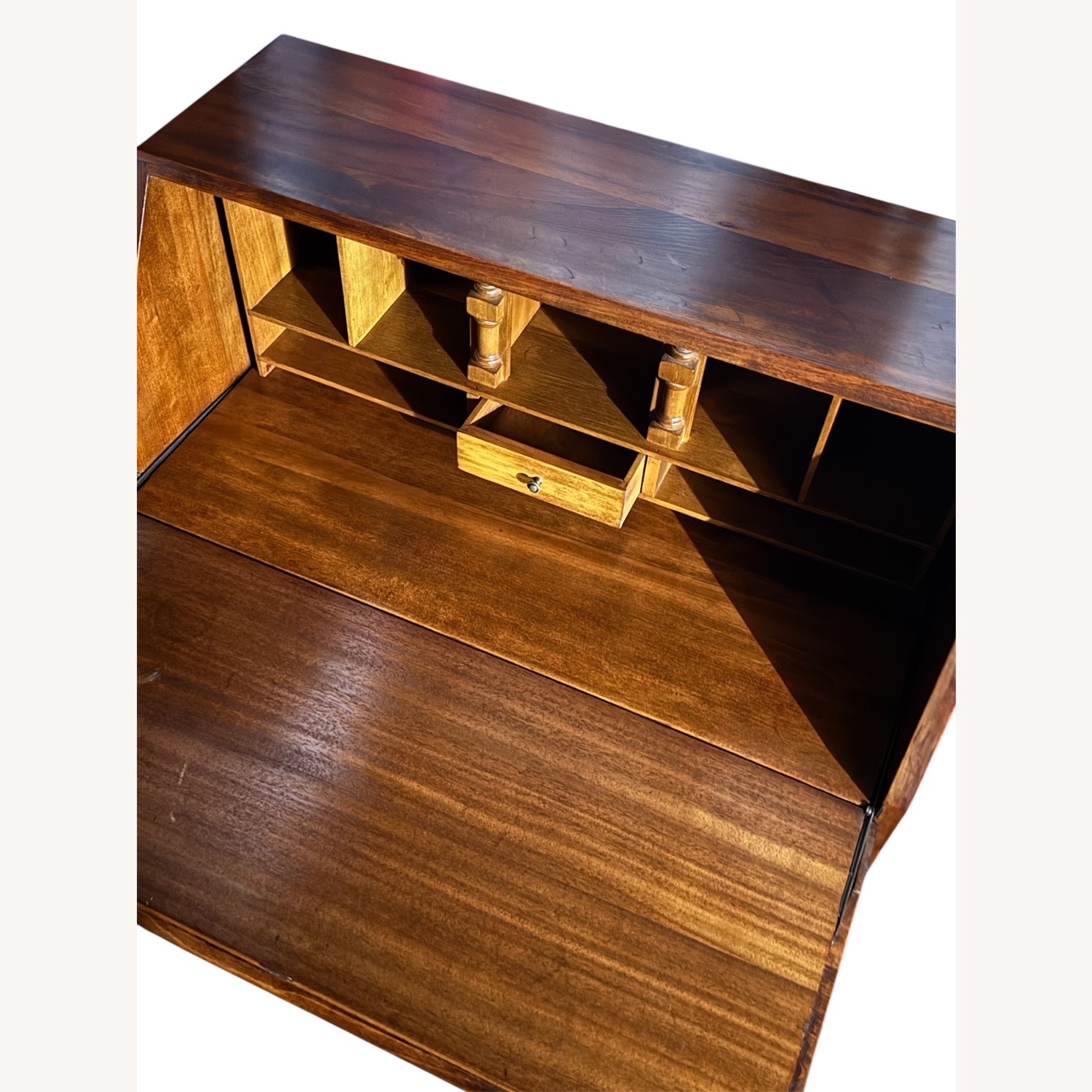 Antique Secretary Desk with Claw and Ball Feet - image-2