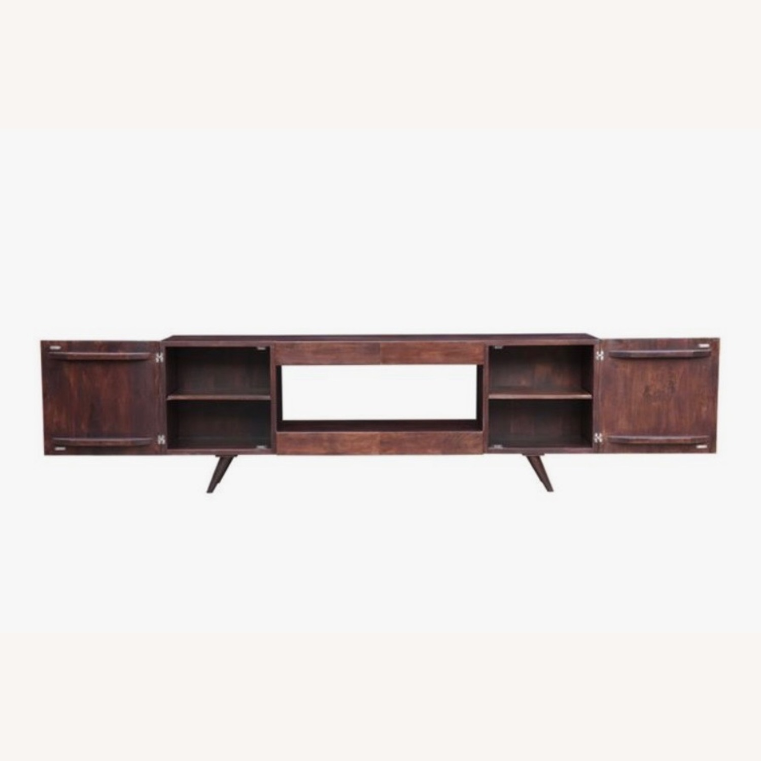 Wood Wedge Leg Console - image-2