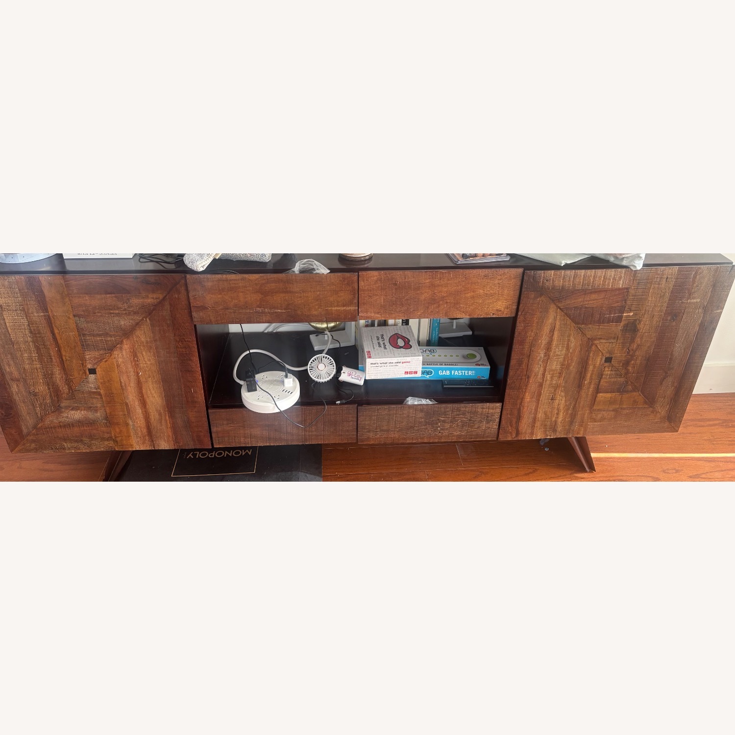 Wood Wedge Leg Console - image-3