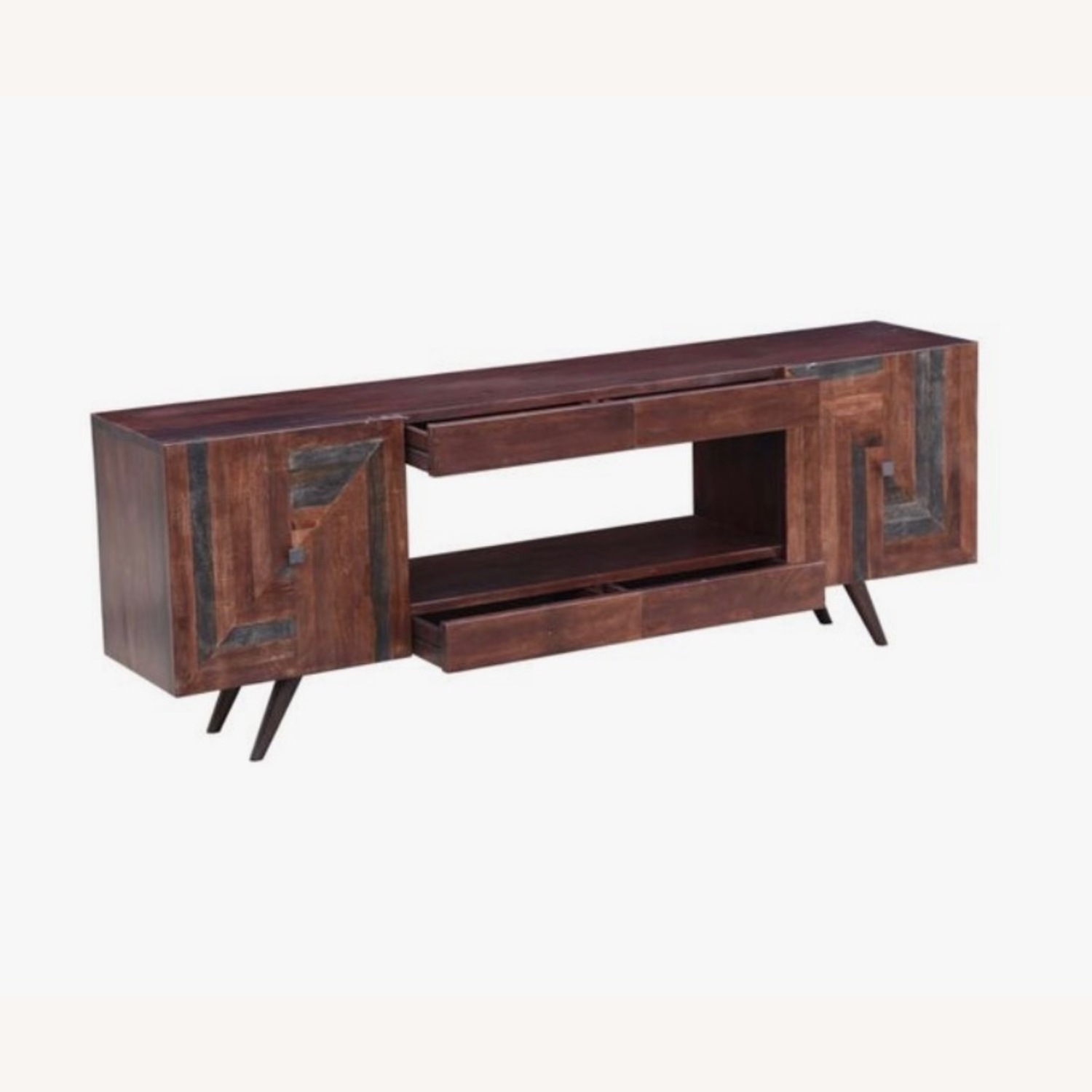 Wood Wedge Leg Console - image-0