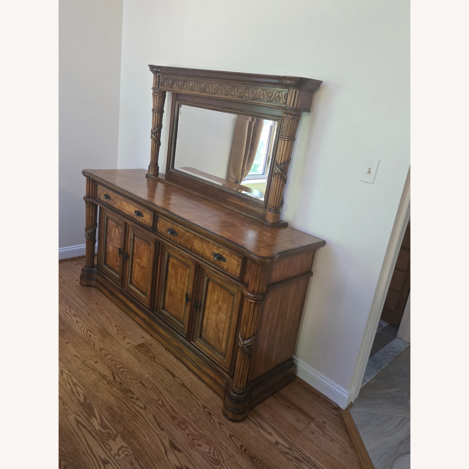 Dining Buffet With Lighted Mirror - image-6