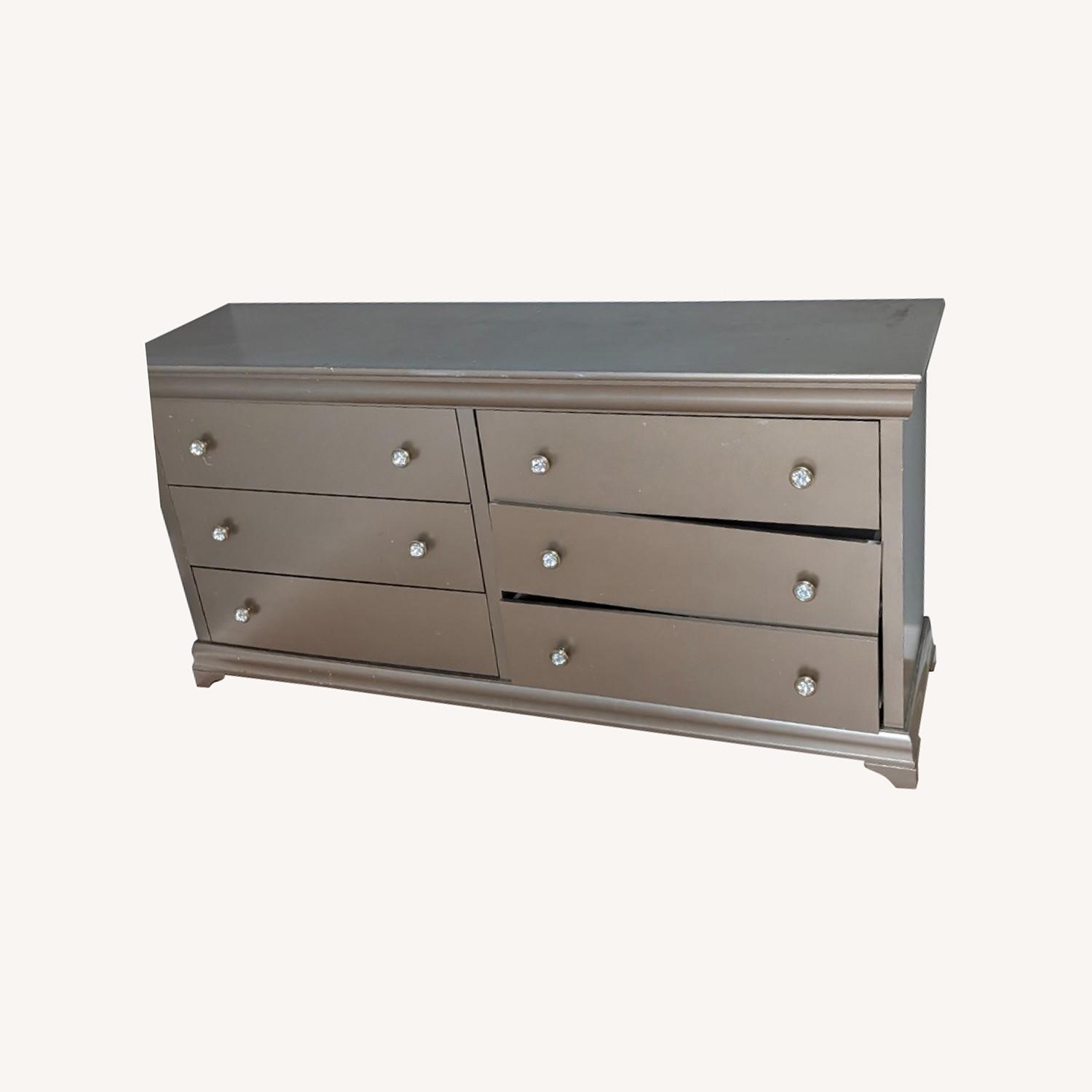 Chest of Drawers Gold/Brown - image-0