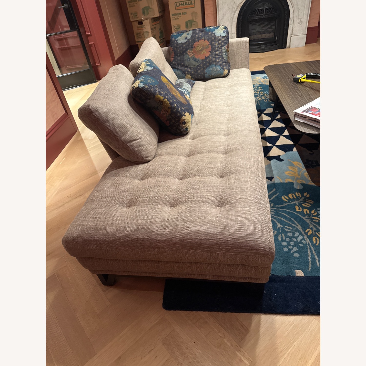 Roche Bobois Tufted Bench-Seat Sofa - image-3