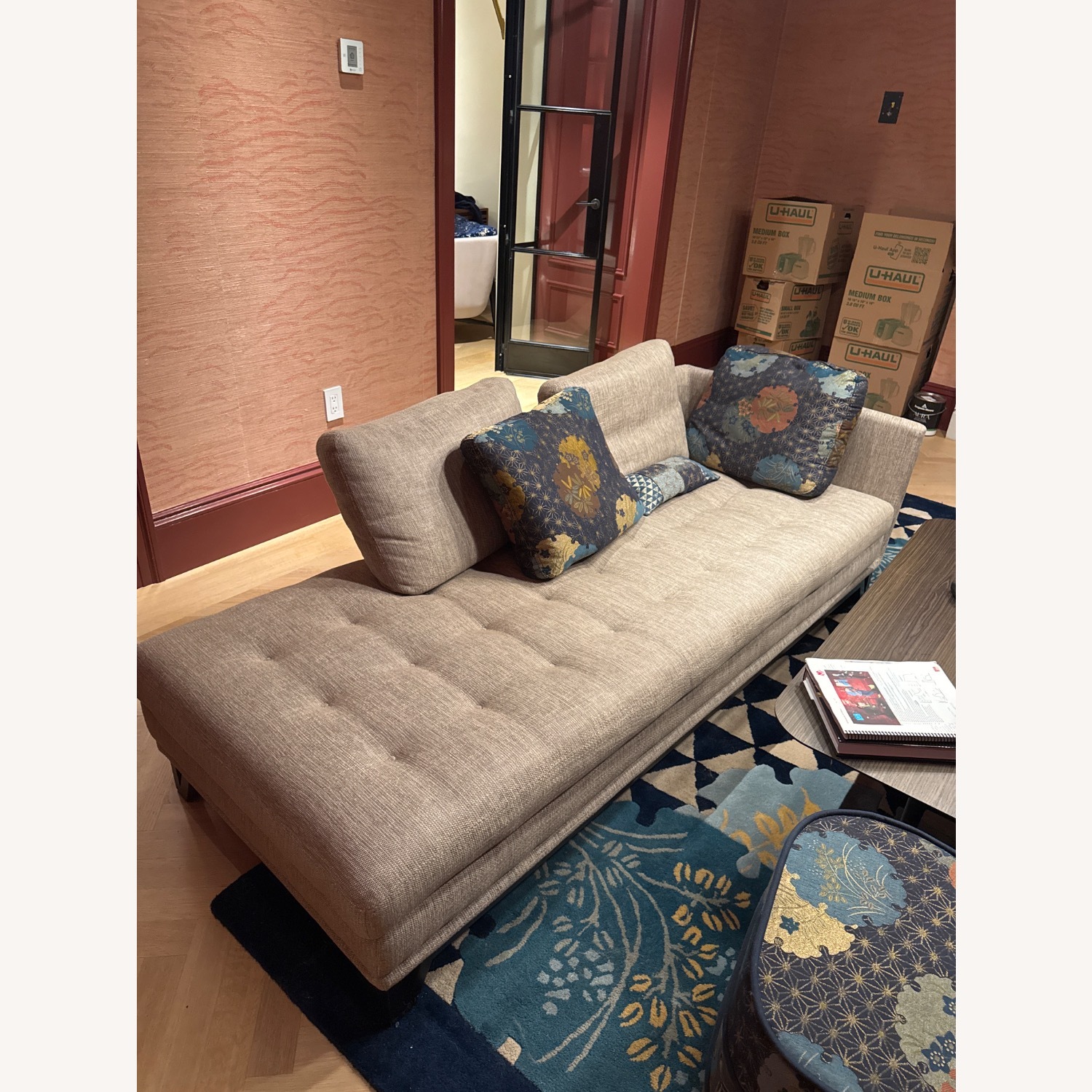 Roche Bobois Tufted Bench-Seat Sofa - image-2