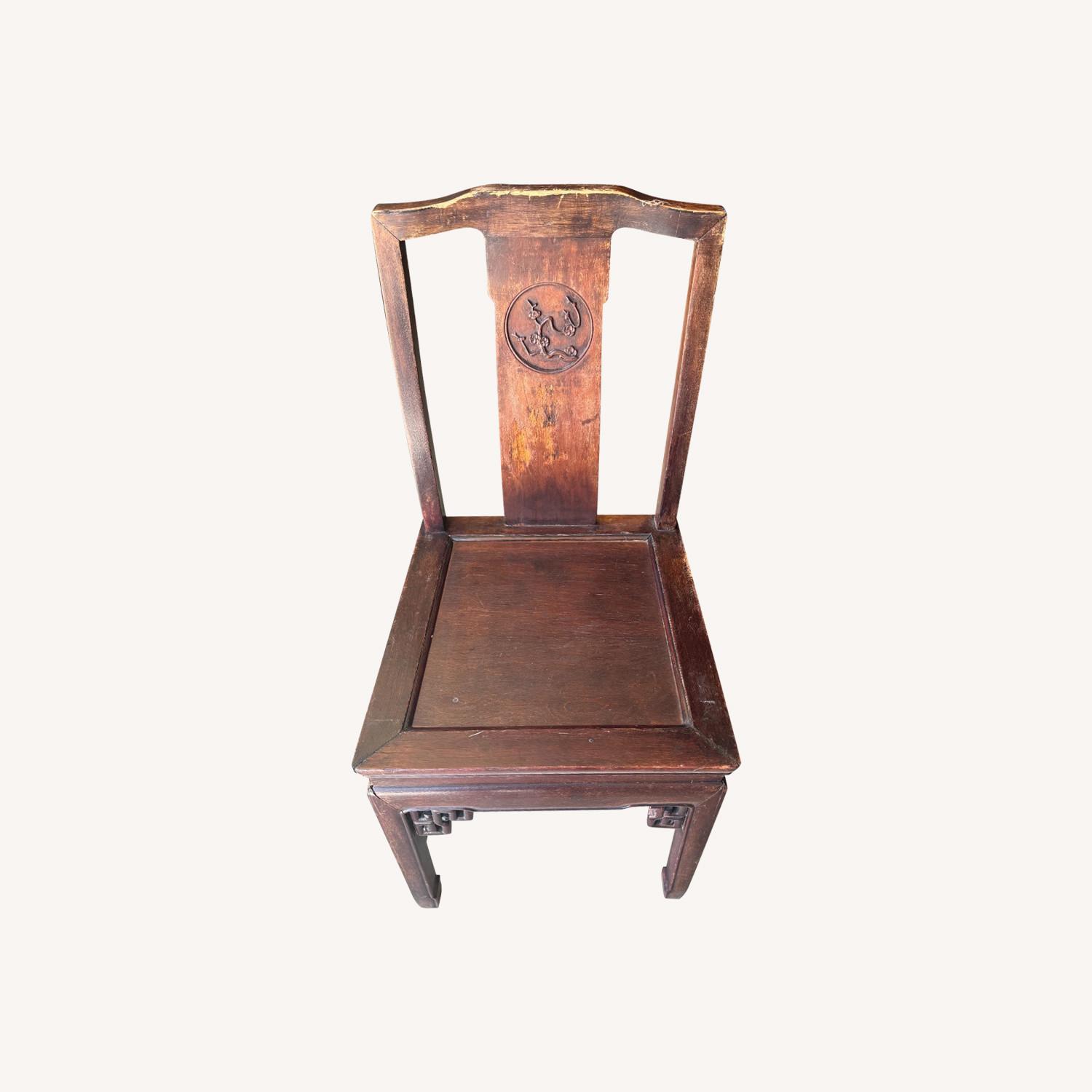 Vintage antique Chinese Qing Dynasty Chair - image-0