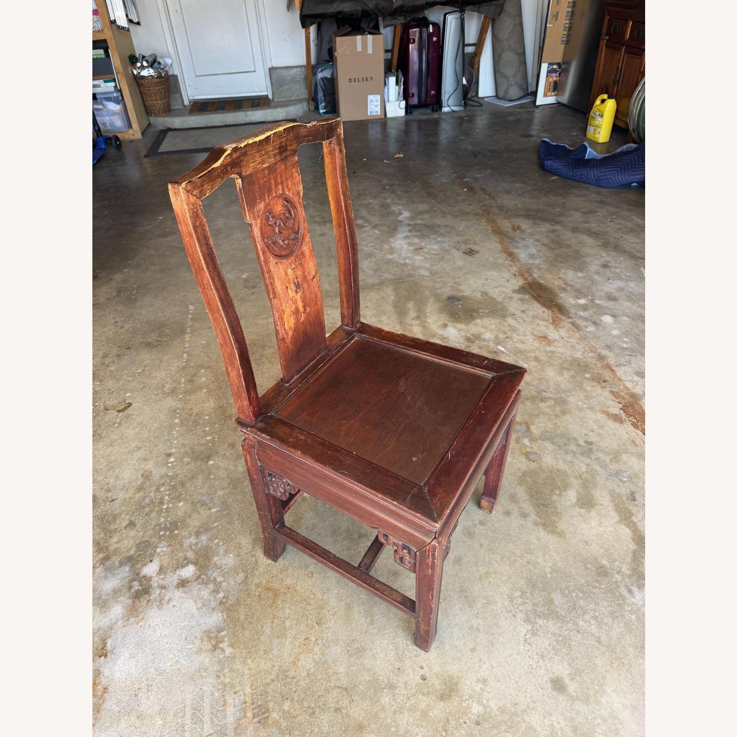 Vintage antique Chinese Qing Dynasty Chair - image-2