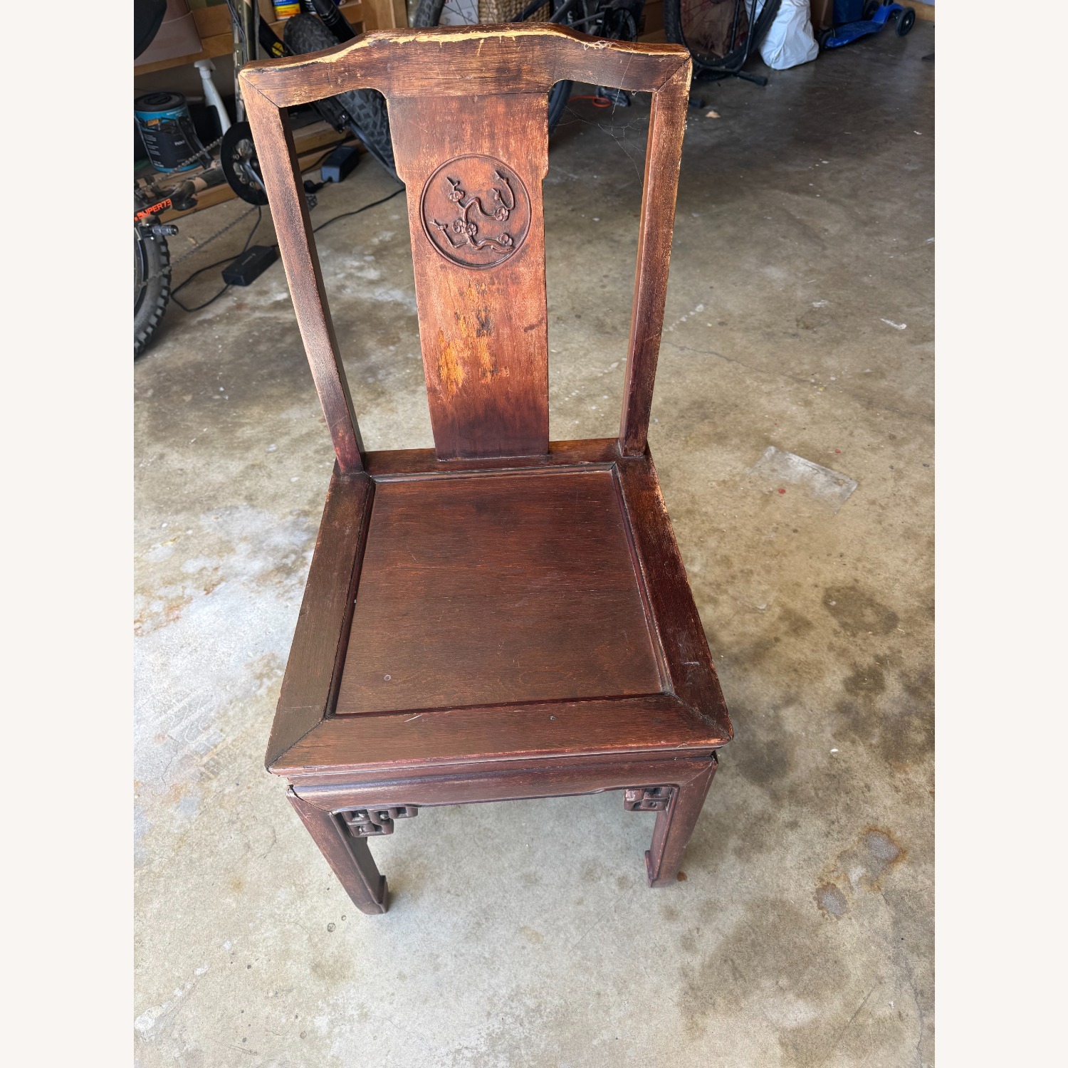 Vintage antique Chinese Qing Dynasty Chair - image-1