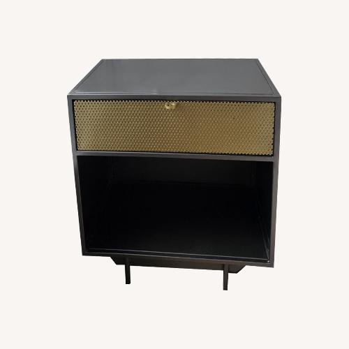 Z Gallerie Metallic Gold Nightstand Set of 2 - AptDeco