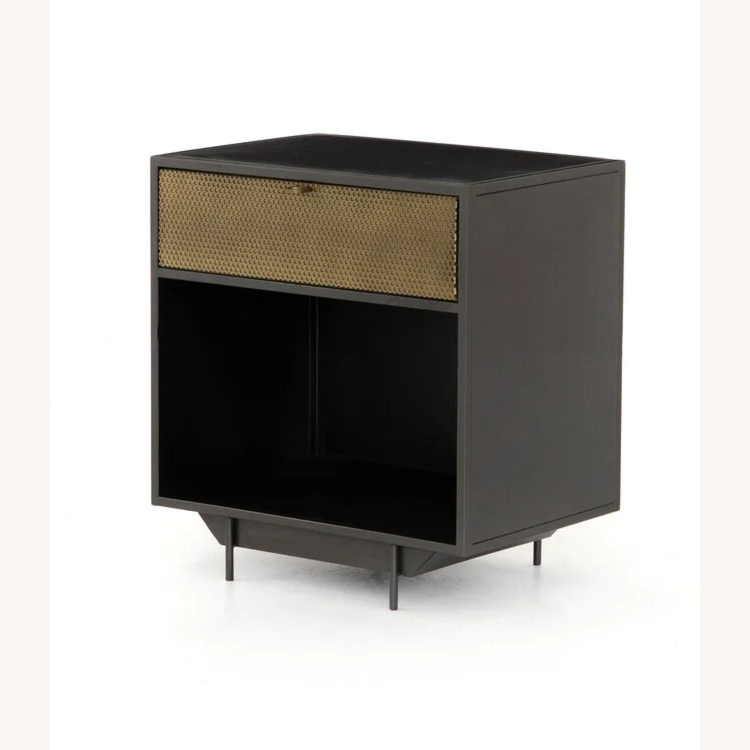 AllModern Gun Metal and Matte Gold Nightstand - image-6