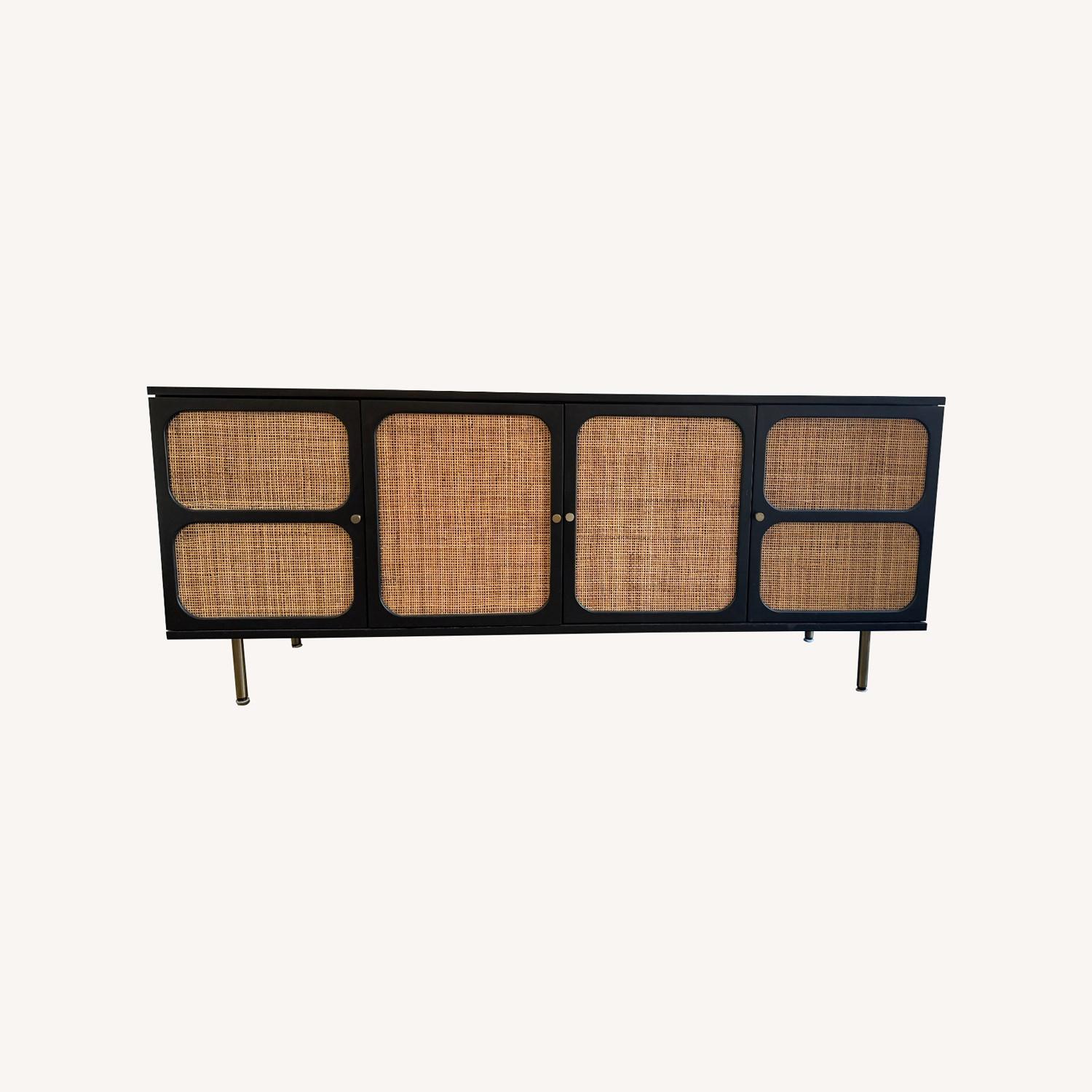 West Elm Ida Woven Media Console 68" - image-0