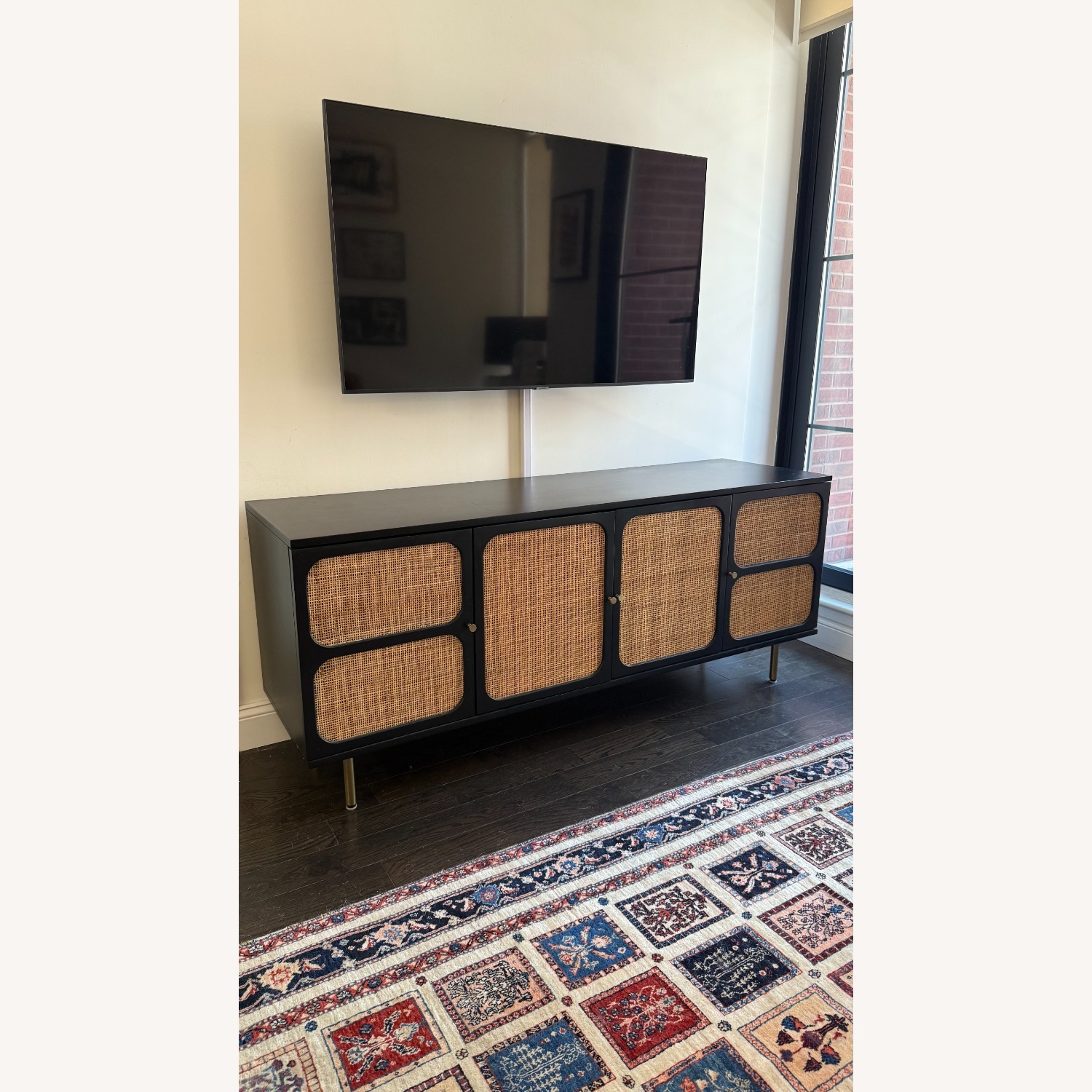 West Elm Ida Woven Media Console 68" - image-2