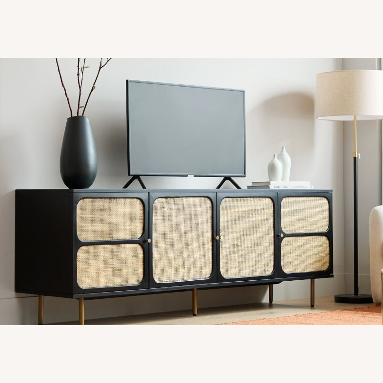 West Elm Ida Woven Media Console 68" - image-6
