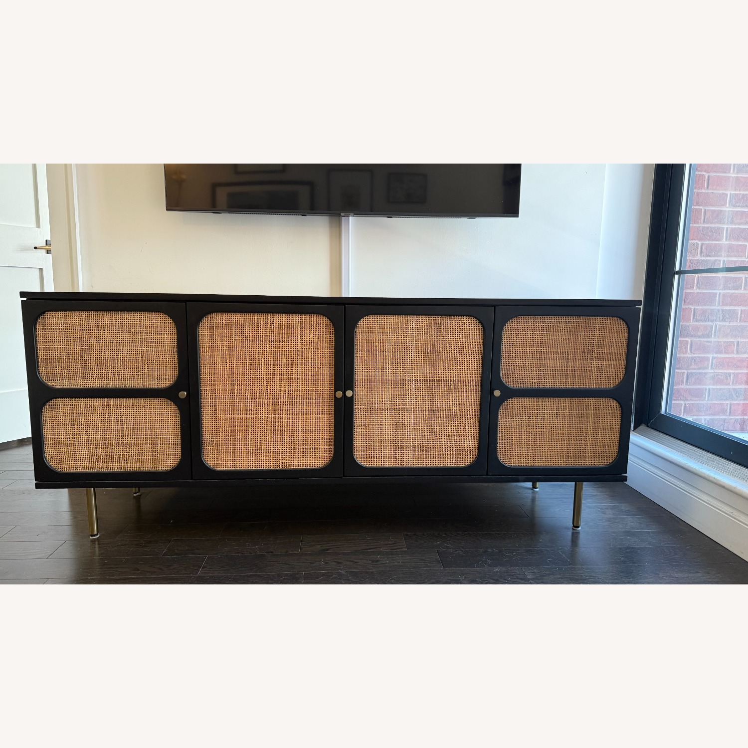 West Elm Ida Woven Media Console 68" - image-1