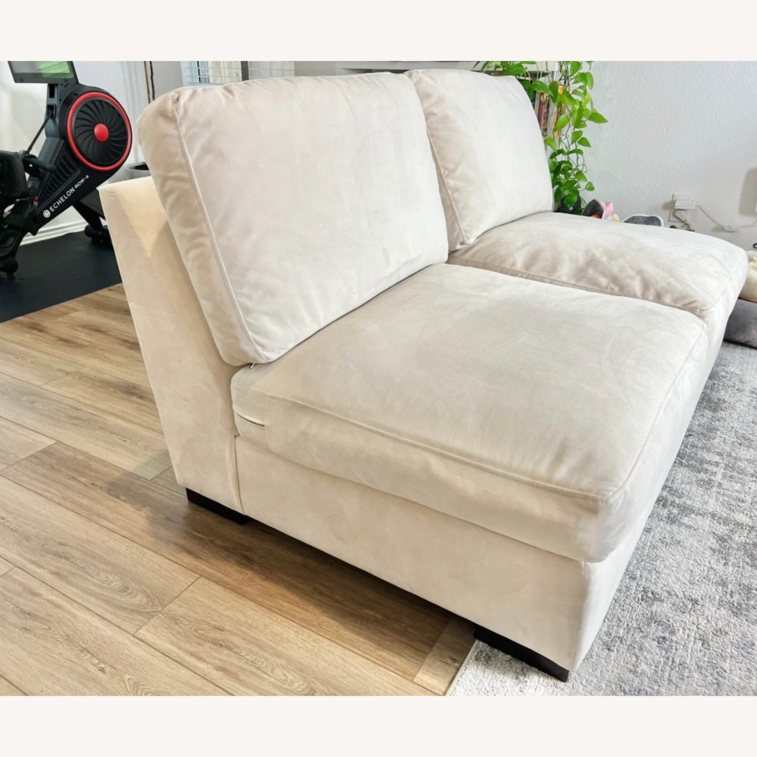 Z Gallerie Cream Sofa - image-3