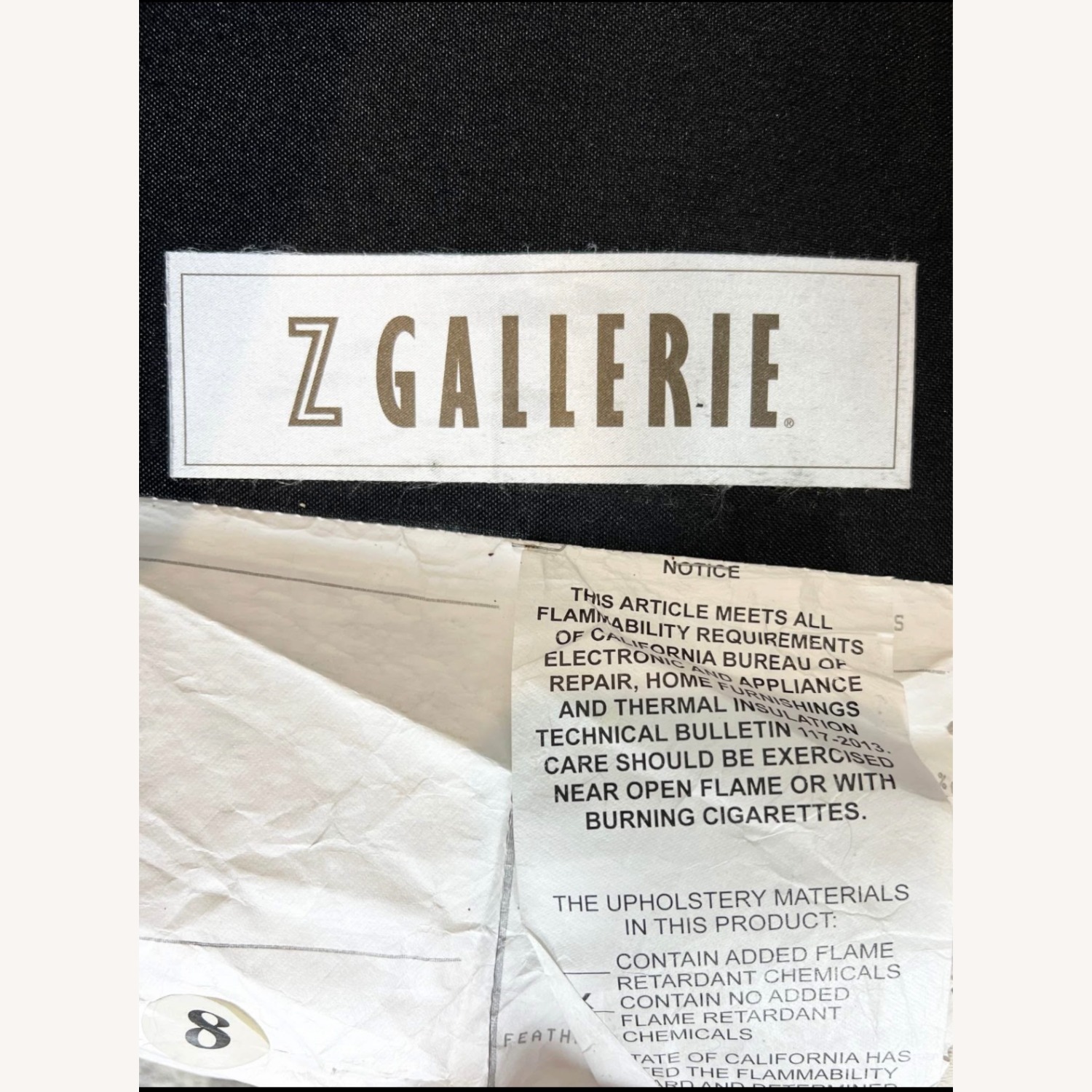 Z Gallerie Cream Sofa - image-6