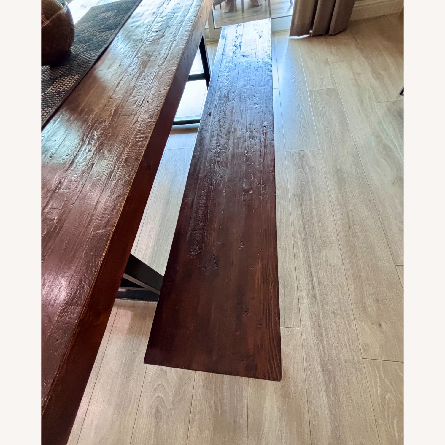 Griffin Reclaimed Wood Dining Table and Bench - image-3