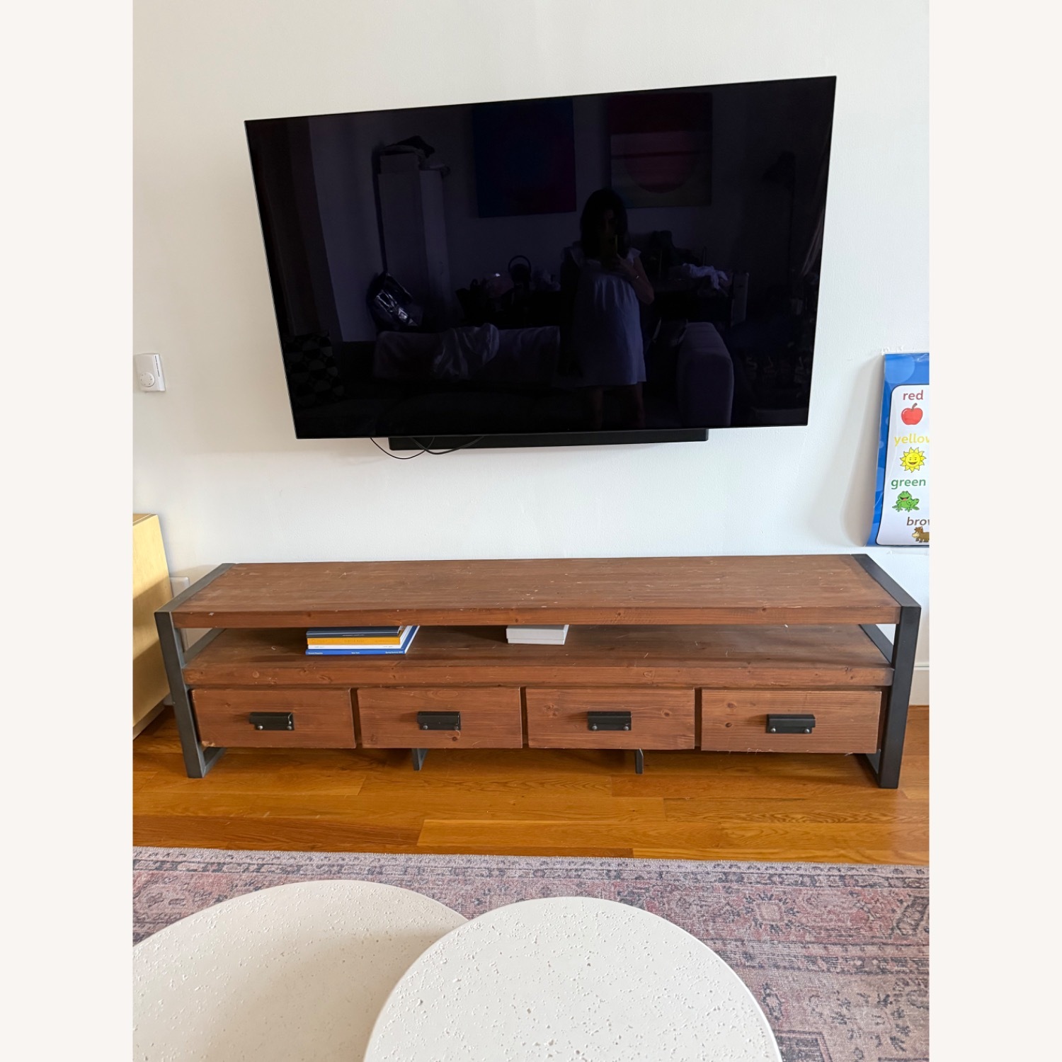 West Elm Bin Pull 4-drawer Media Console - image-1