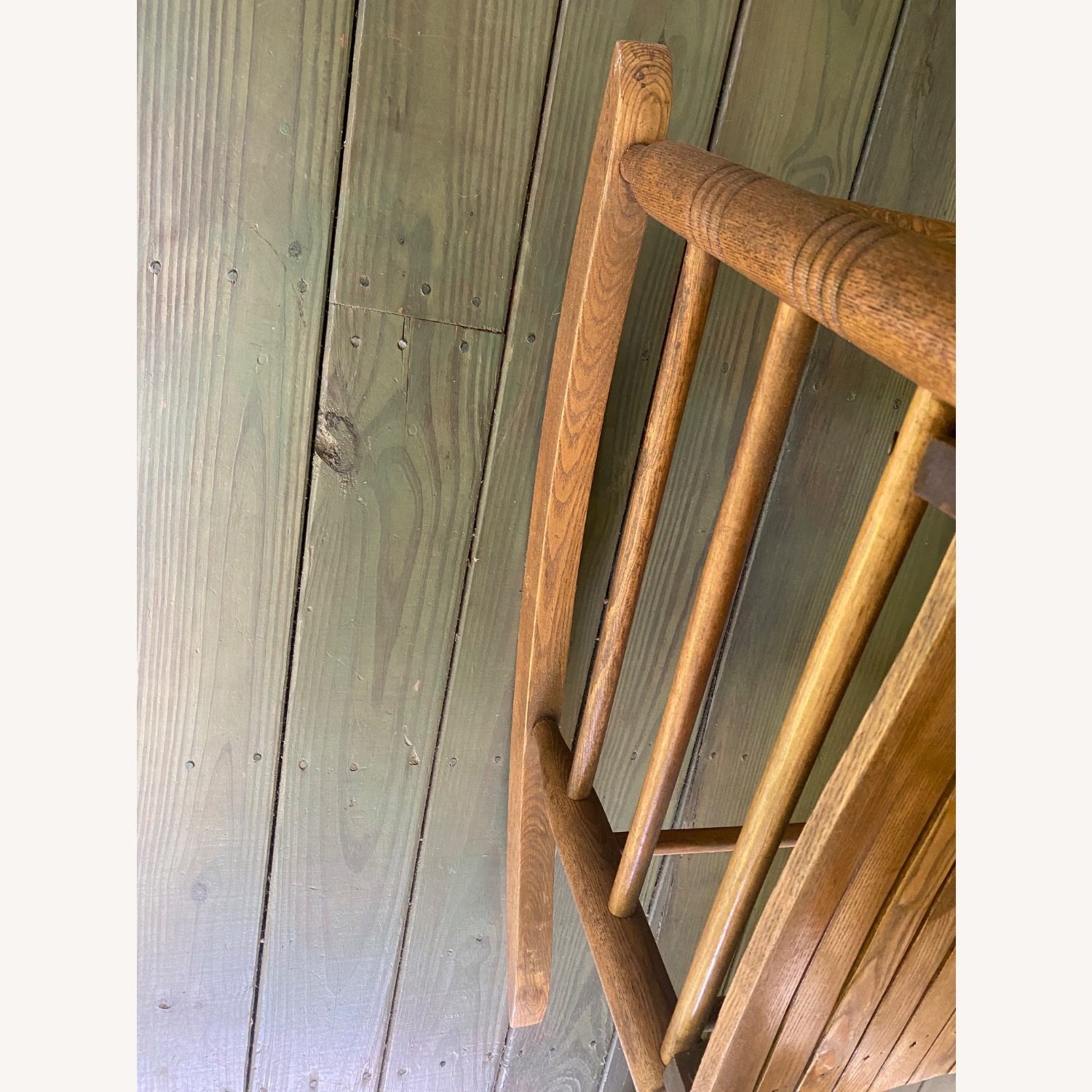 Solid Oak Rocking Chair - image-11
