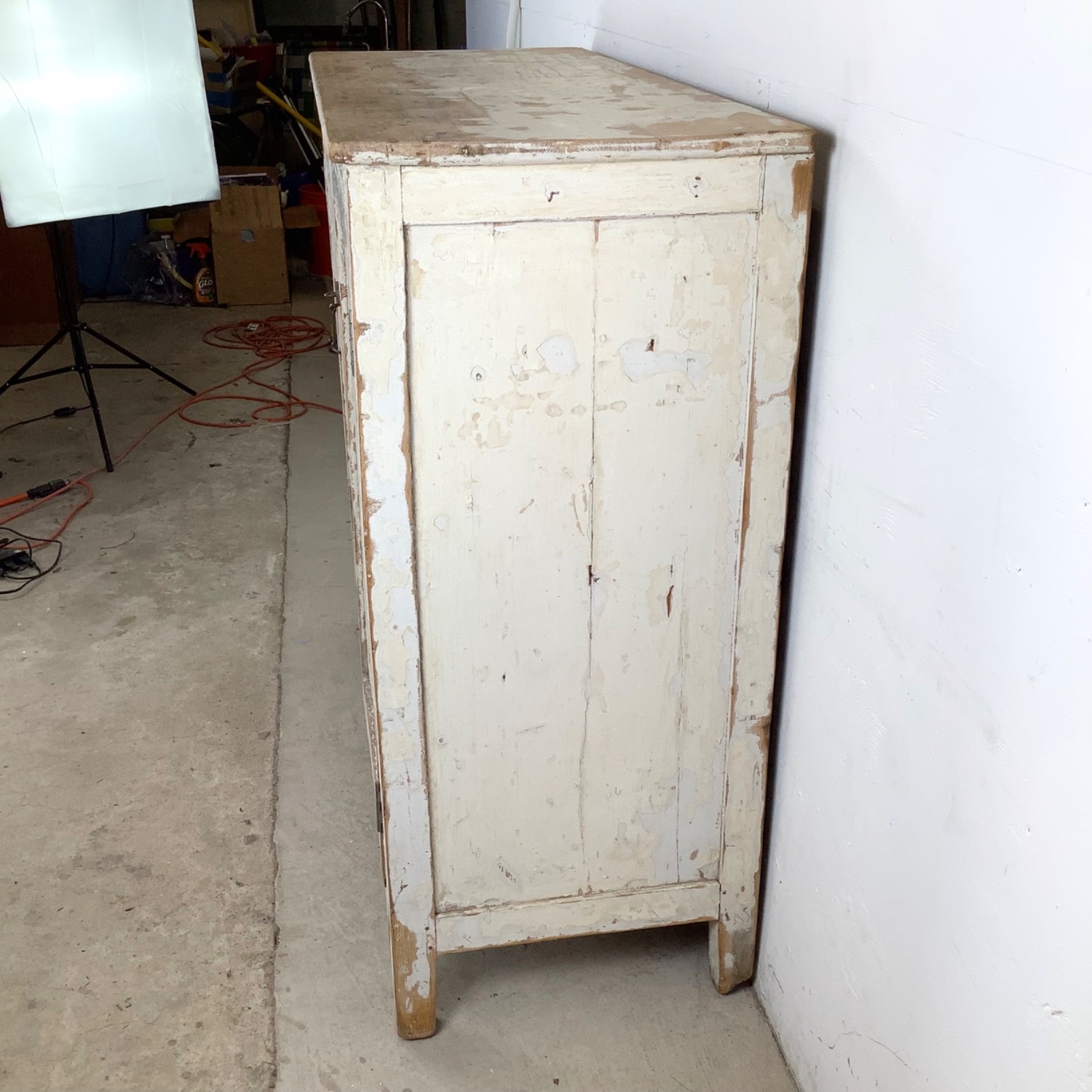 Vintage Rustic Two-Door Cabinet, Distressed Finish - image-8