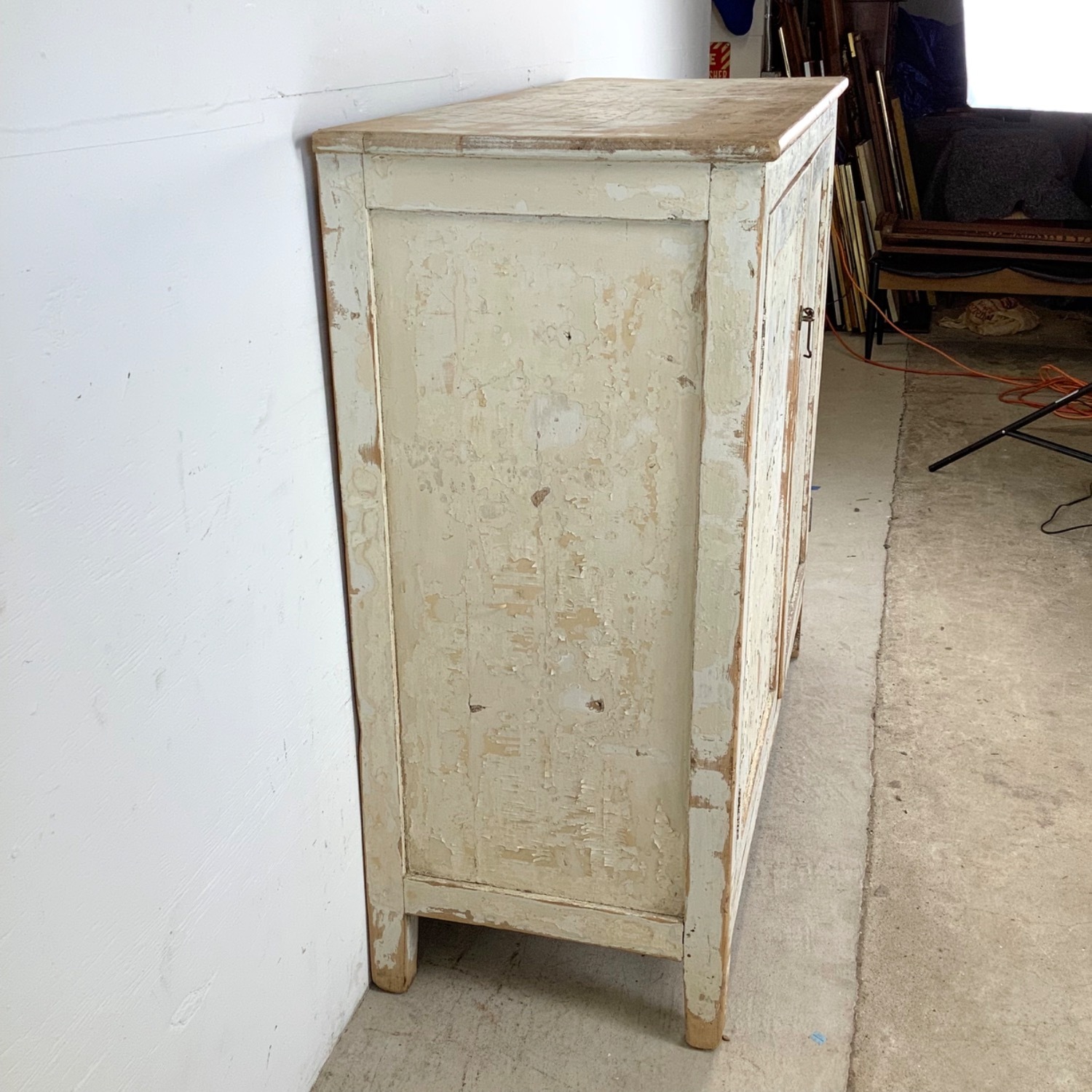 Vintage Rustic Two-Door Cabinet, Distressed Finish - image-7