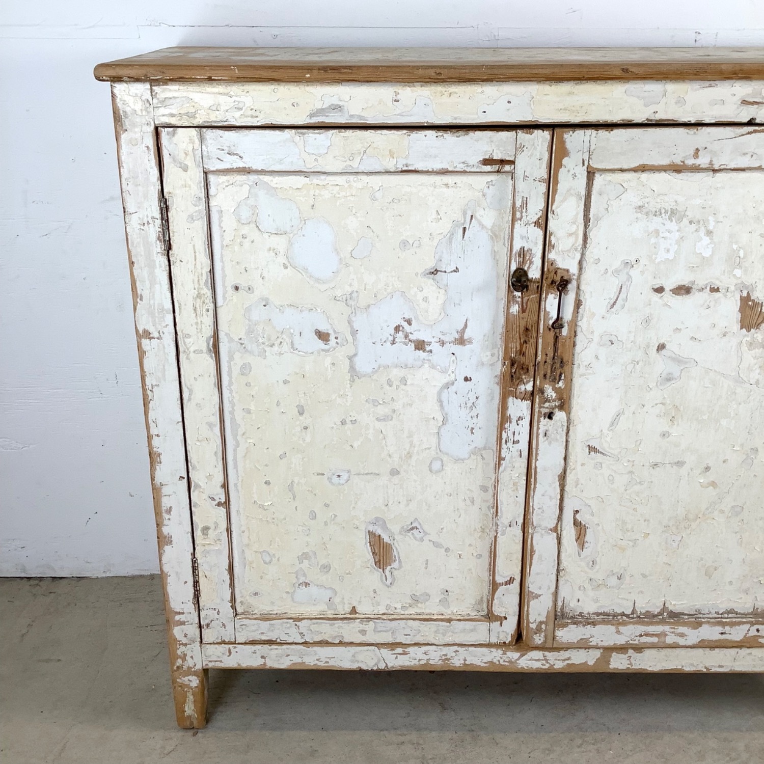 Vintage Rustic Two-Door Cabinet, Distressed Finish - image-3